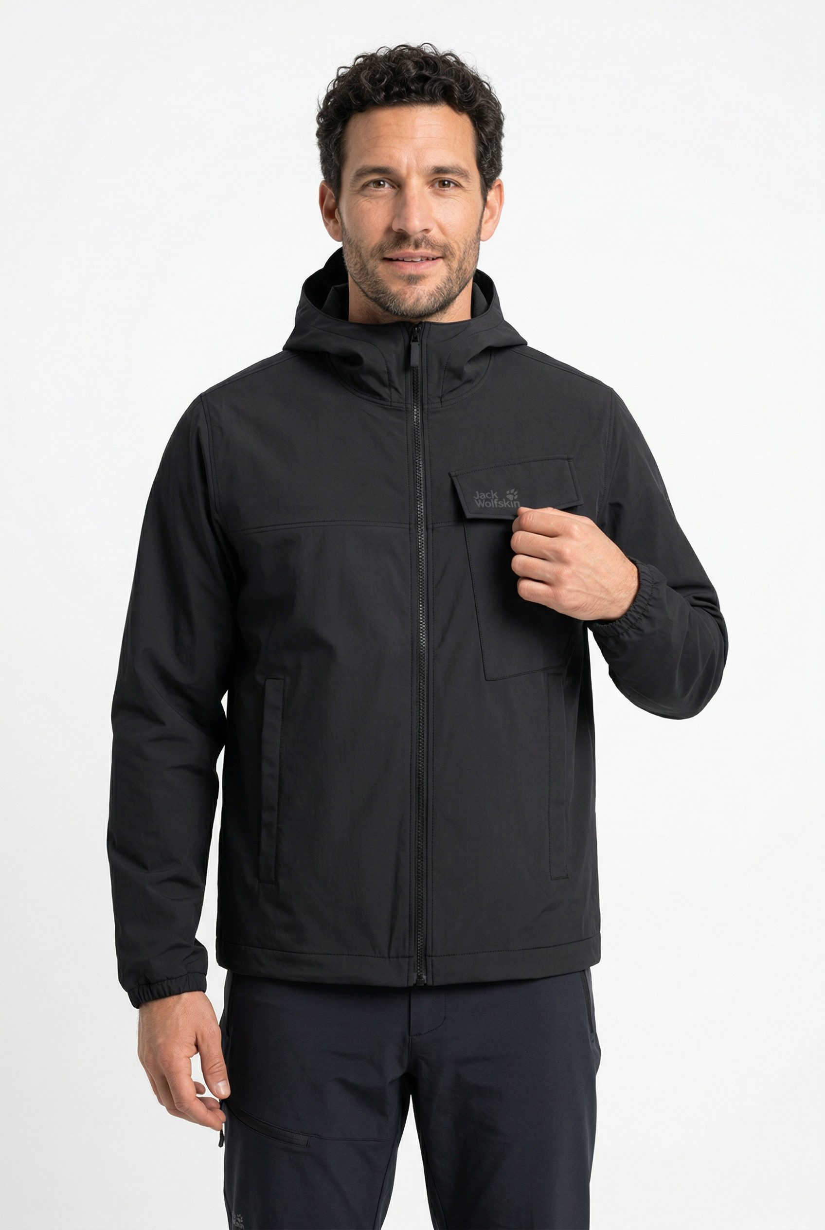 Jack Wolfskin Funktionsjacke MAHANI JKT M wärmende und winddichte Funktion, mit Reißverschluss, normale Länge