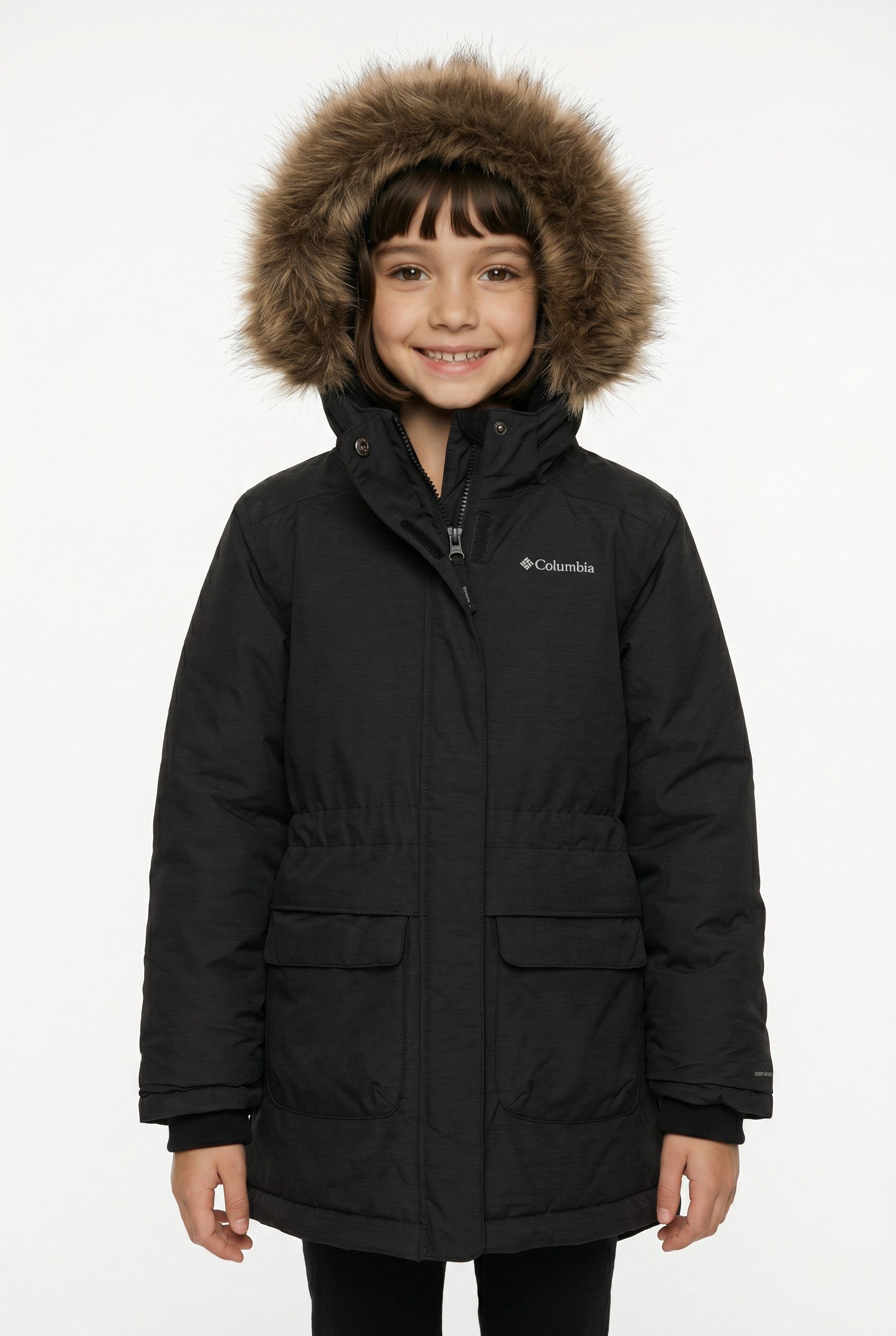Columbia Parka NORDIC STRIDER II JACKET mit abnehmbarer Kapuze, wasserabweisend, aus Nylon und Polyester