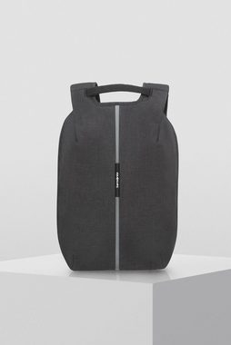 Samsonite Laptoprucksack Securipak, black steel, Freizeitrucksack Schulrucksack Cityrucksack USB-Schleuse