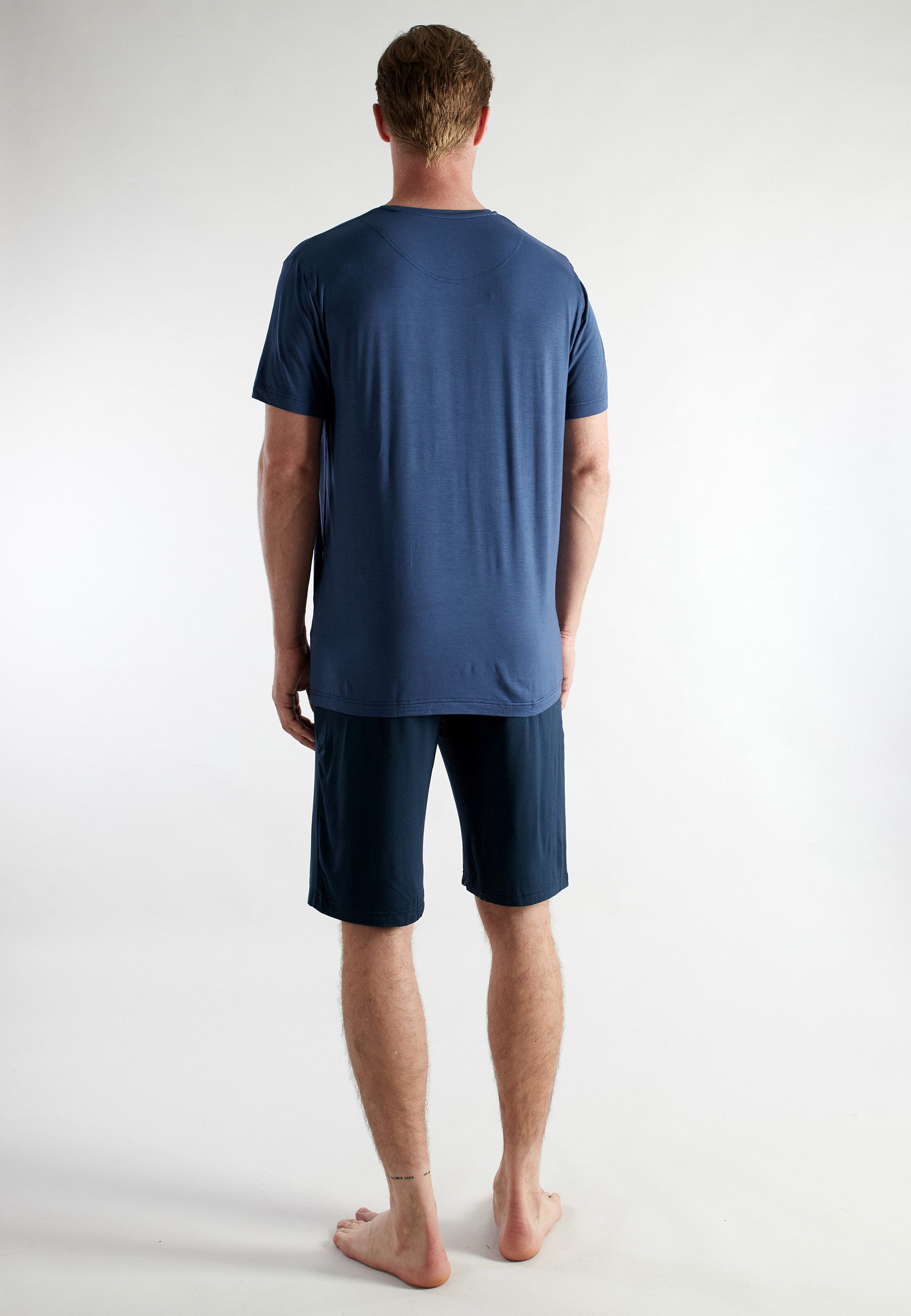 CECEBA Shorty CECEBA Herren Shorty blau uni (1 tlg)