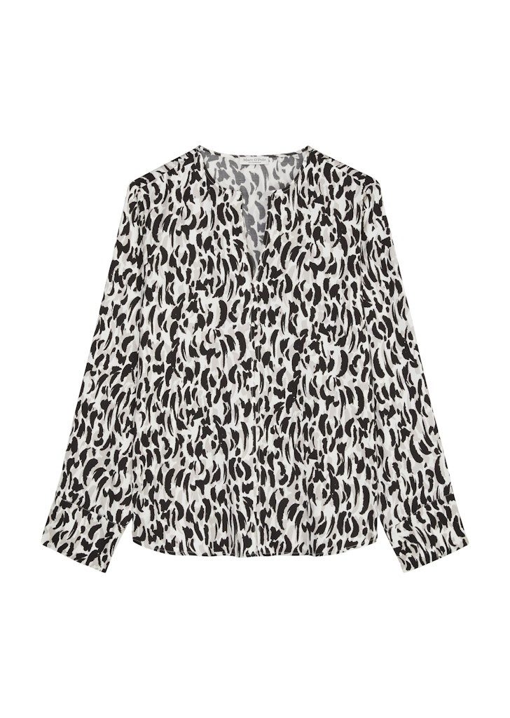 Marc O'Polo Blusenponcho Marc O' Polo Women / Da. Bluse / Blouse, tunic shape, v-neck, longsl