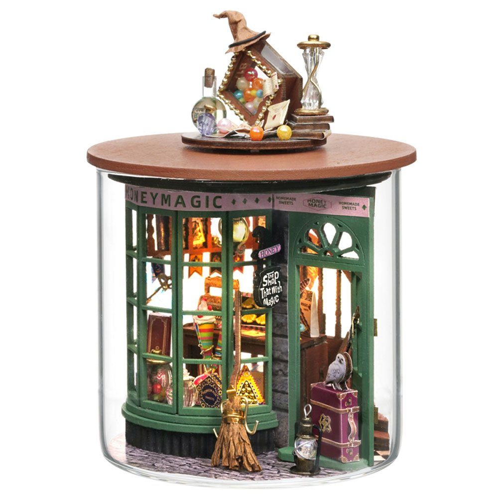 Cute Room 3D-Puzzle Puppenhaus Miniatur DIY Modellbausatz Zauberladen, Puzz günstig online kaufen