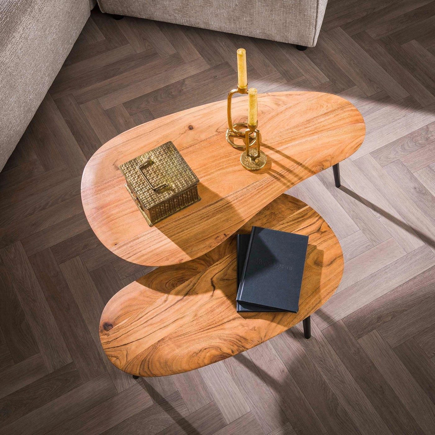 LEVEN Lifestyle Couchtisch 2´er Set organische günstig online kaufen