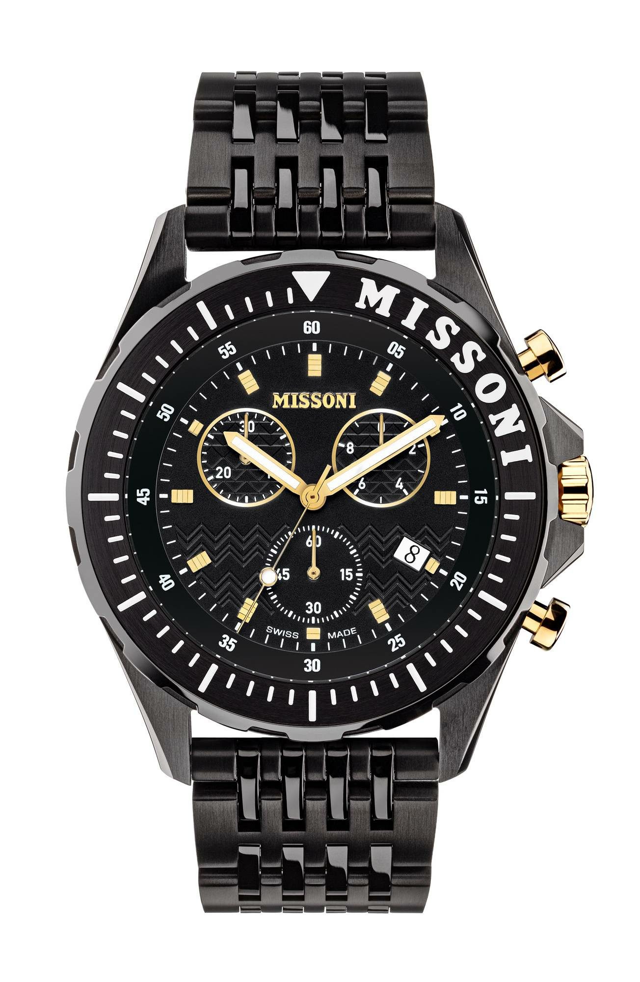 Missoni Mechanische Uhr Analoguhren für Herren, (1-tlg., Mechanische Uhr)