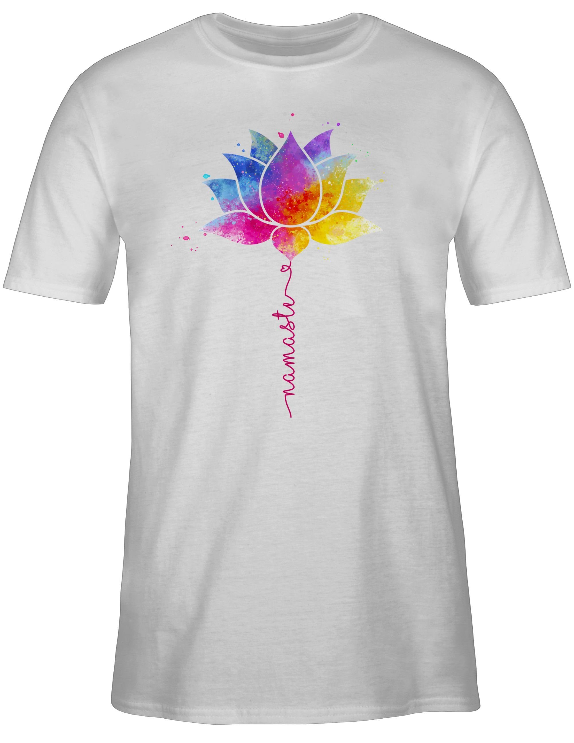 Shirtracer T-Shirt Namaste Lotusblüte I Meditation günstig online kaufen