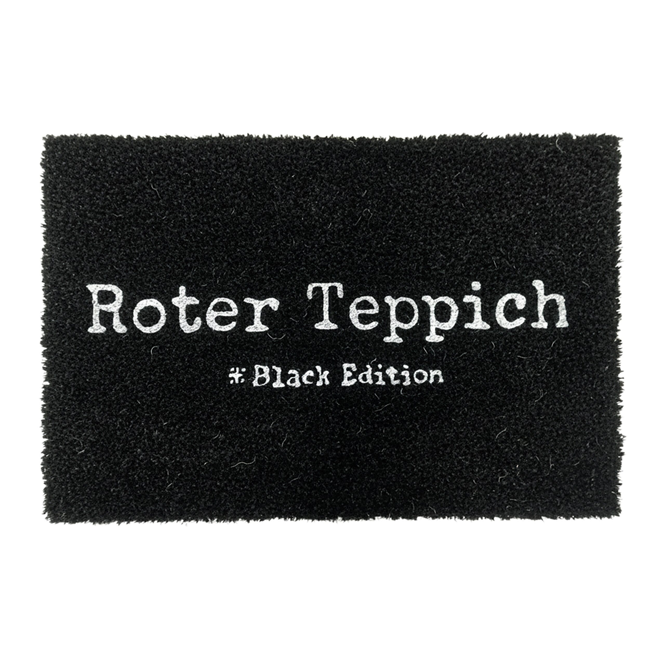 relaxdays Fußmatte Kokos Fußmatte mit Spruch 60x40 cm, rechteckig, Höhe: 10 mm, B