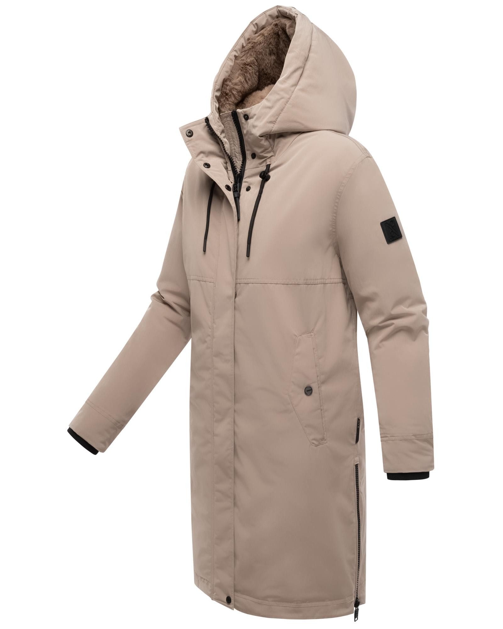 Navahoo Wintermantel Hageltanz 14 Warmer Damen Kurzmantel mit Kapuze