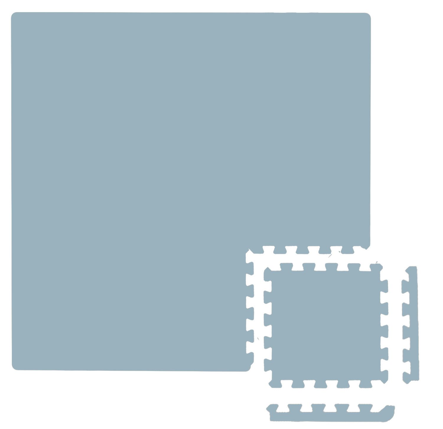 LittleTom Puzzlematte für Kinder - 9 Teile Spielmatte 30x30 cm - TÜV Geprüfte Krabbelmatte, (9-tlg), Spielunterlage für Drinnen und Draußen - Kinderzimmer Puzzleteppich