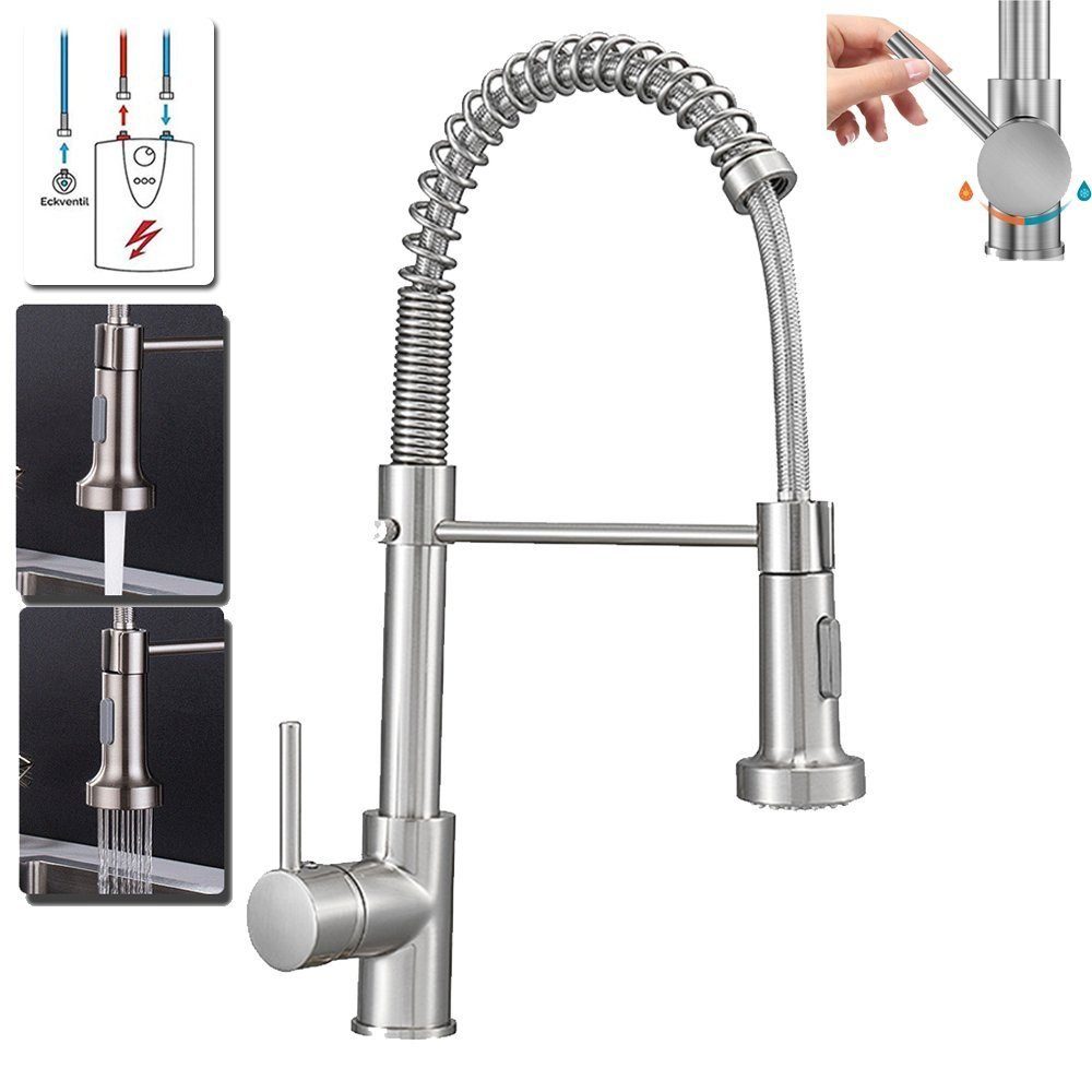 XIIW Küchenarmatur »Spültischarmatur Niederdruckhahn Küchen Wasserhahn« Messing