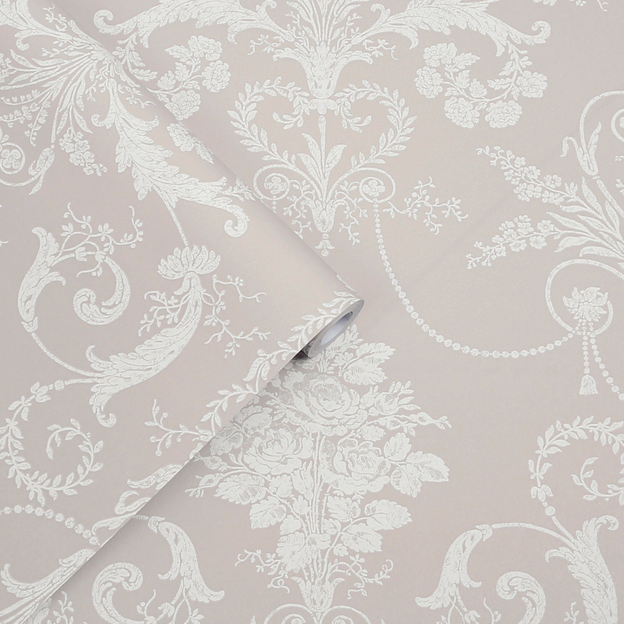 LAURA ASHLEY Vliestapete Josette, gemustert, FSC® zertifiziert, mit lebhaftem Druck, 10 Meter Länge