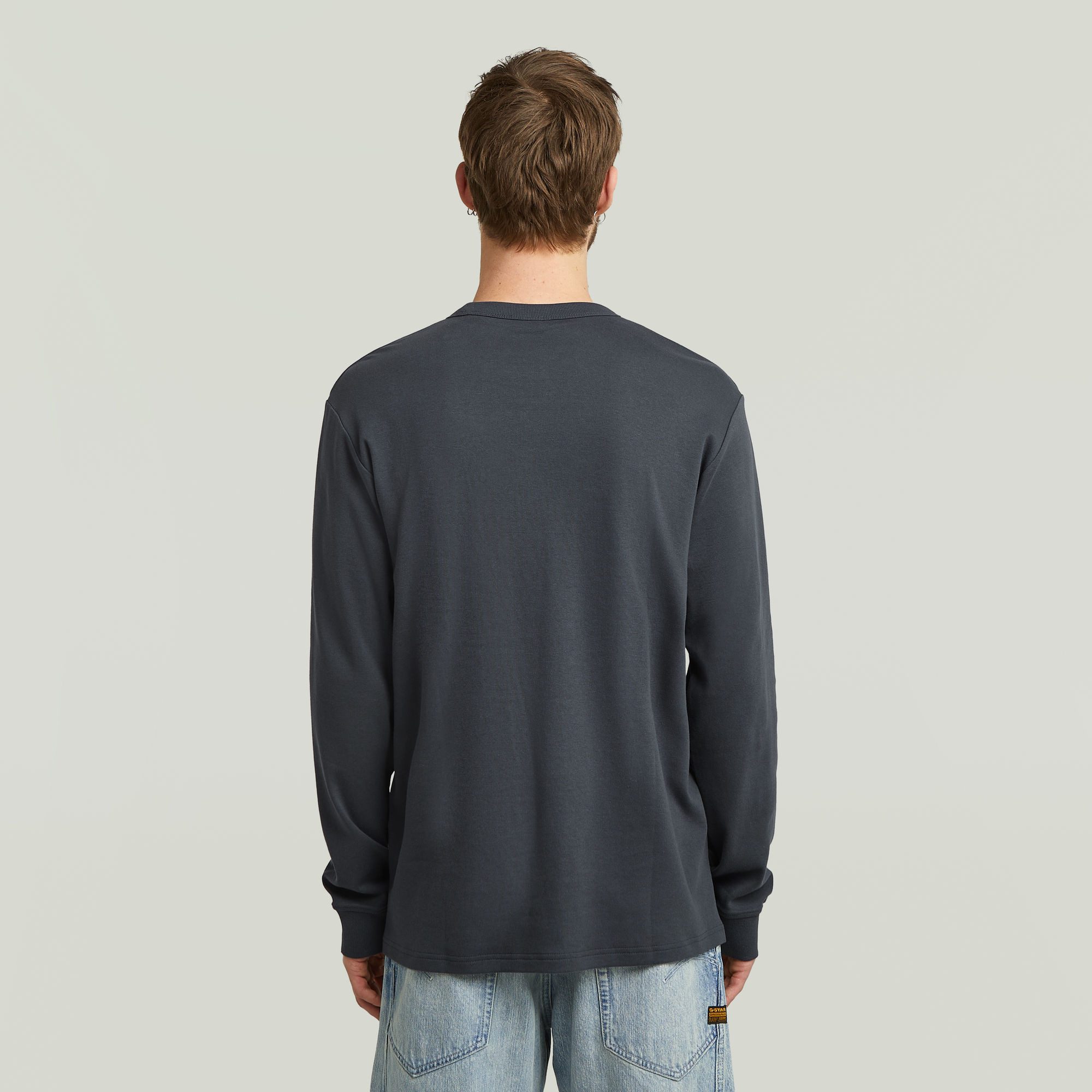 G-STAR Longsleeve Nifous R mit geripptem Einsatz vorne – Bild 3 von 5