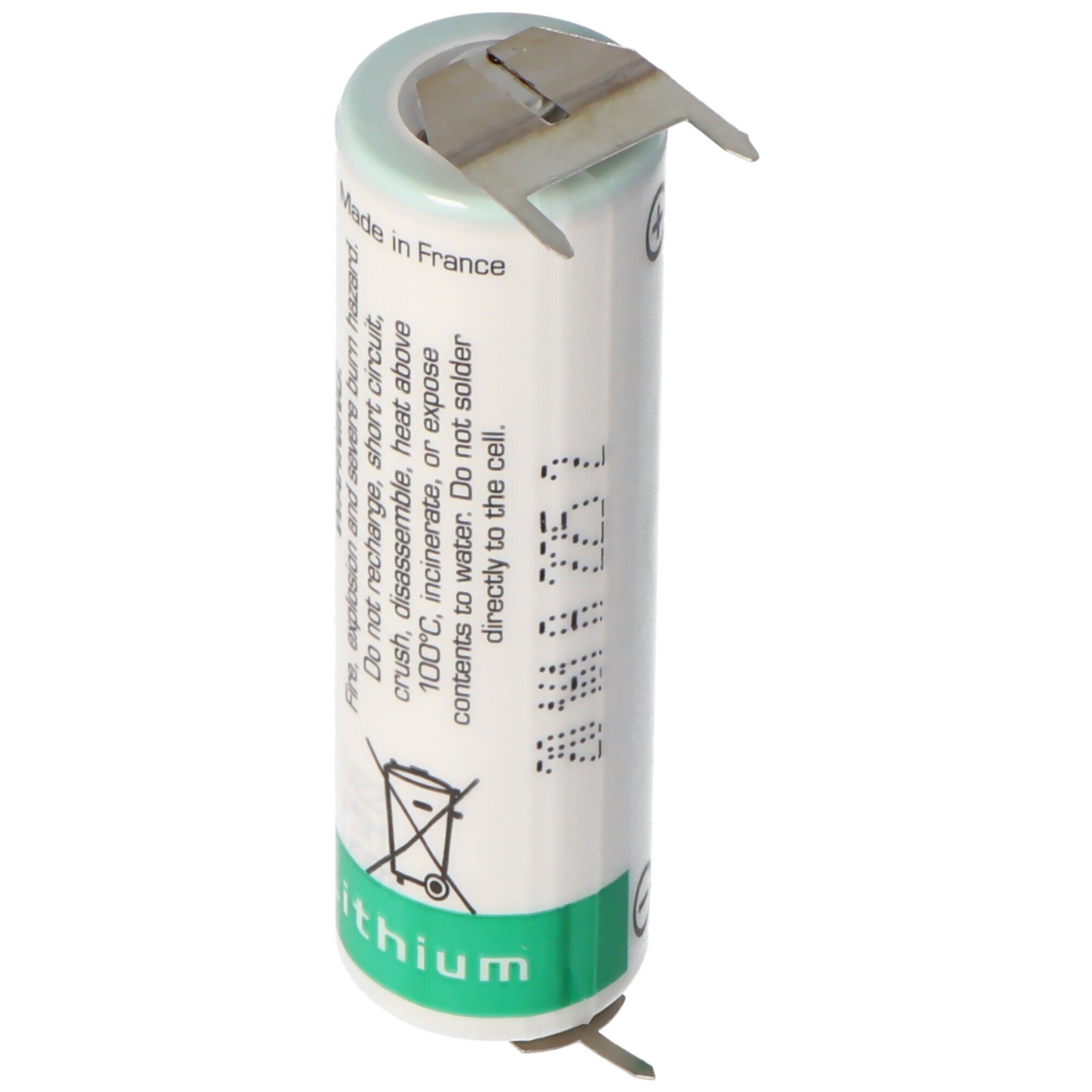 AA Printanschluss, Saft LS14500 mit LS14500 (3,6 3,6 V) Volt Batterie, Saft Ltihium Batterie