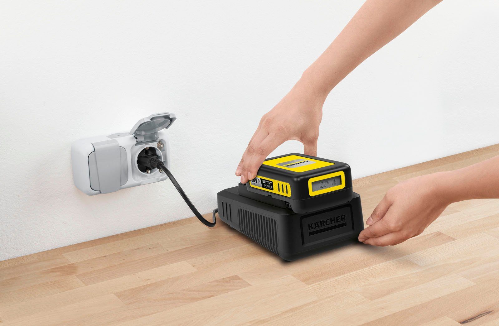 KÄRCHER »Starter Kit Battery Power 18/25« Akku Starter-Set, 18 V, 2,5 Ah, inkl. Schnellladegerät