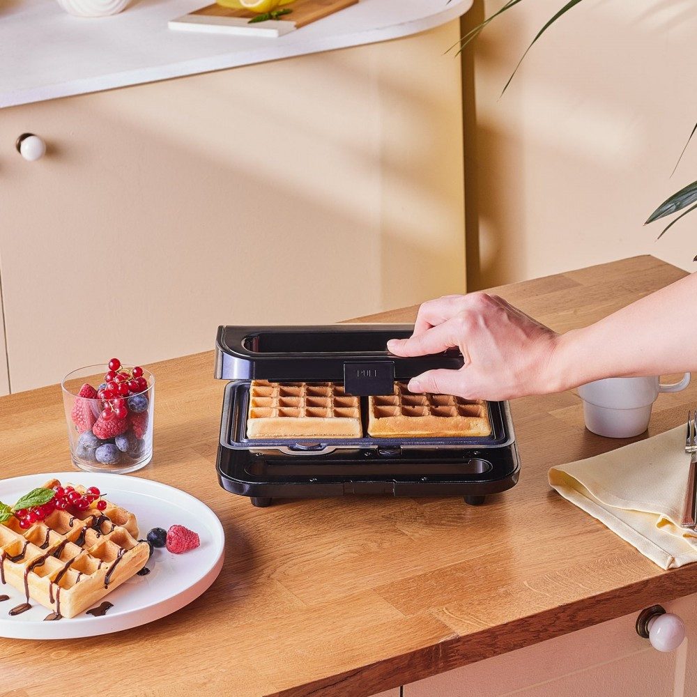 Karaca Toaster Karaca Tote Sandwich- und Waffelmaschine 1000 W Edelstahl