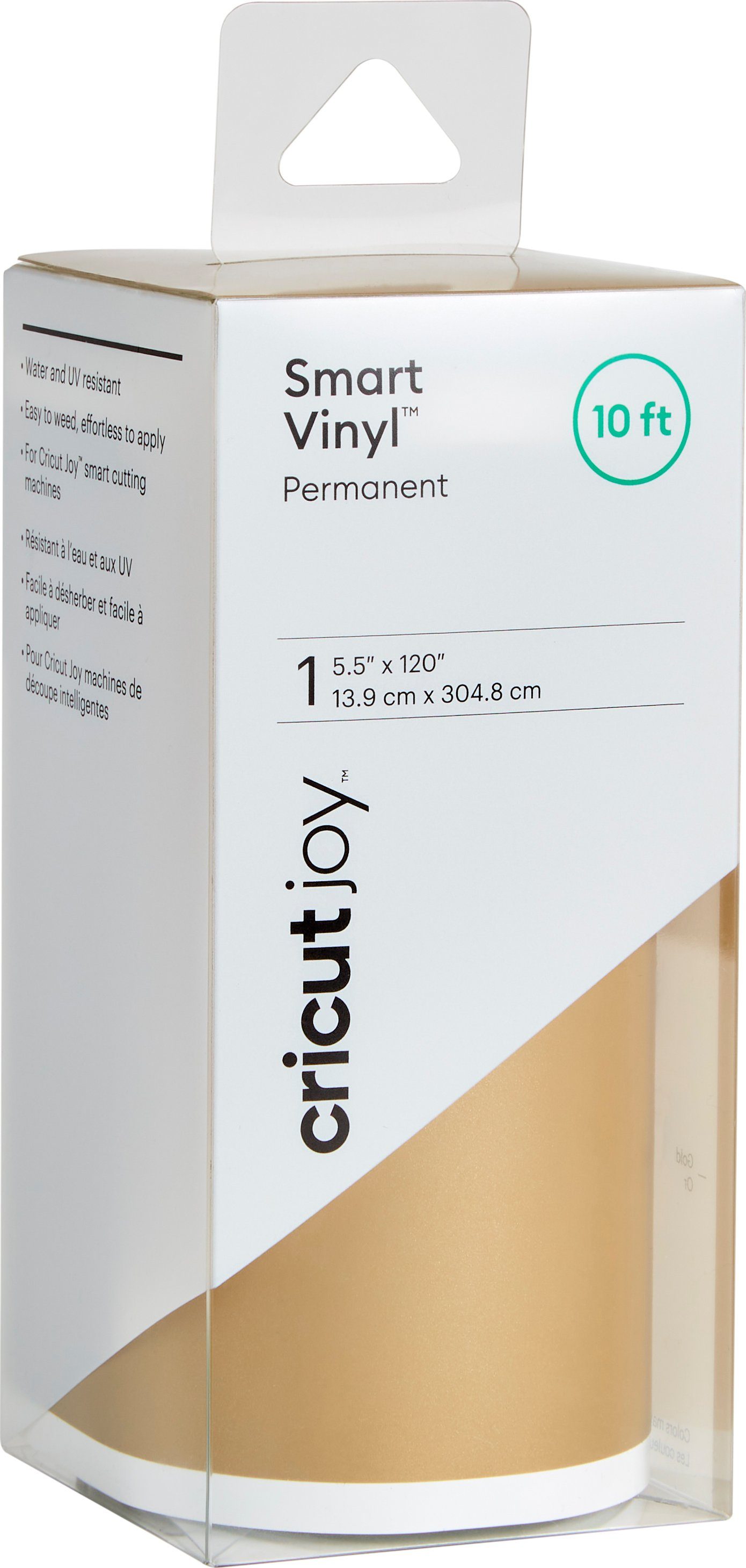 Cricut Dekorationsfolie Joy Selbstklebend Vinylfolie - Glänzend, Smart  Vinyl - Permanent, 13,9 cm x 304,8 cm