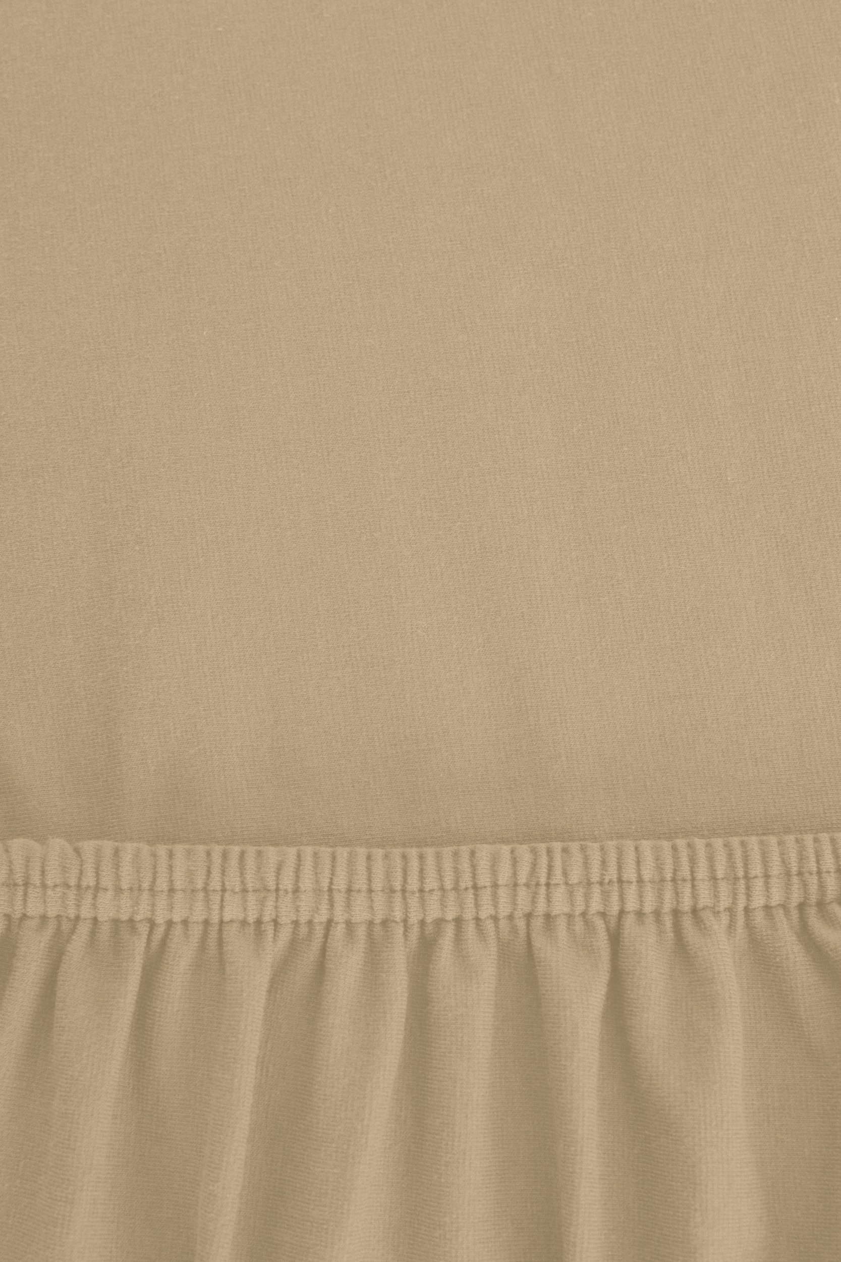 r-up Spannbettlaken Beste 90x200 bis 220x240cm erhältlich! 230 g/m², Baumwolle, Gummizug: fest eingenähtes dauerelastisches Rundumgummi, (1 Stück), (120x200-130x220, 15-35cm Matratzenhöhe, sand)