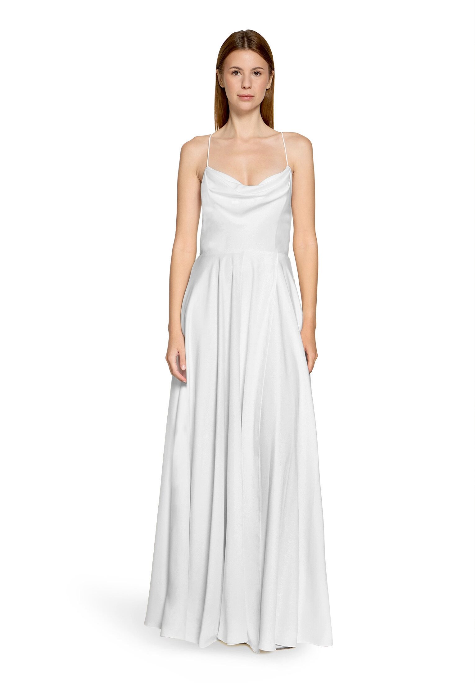 Vera Mont Abendkleid Damen mit Wasserfallausschnitt Material