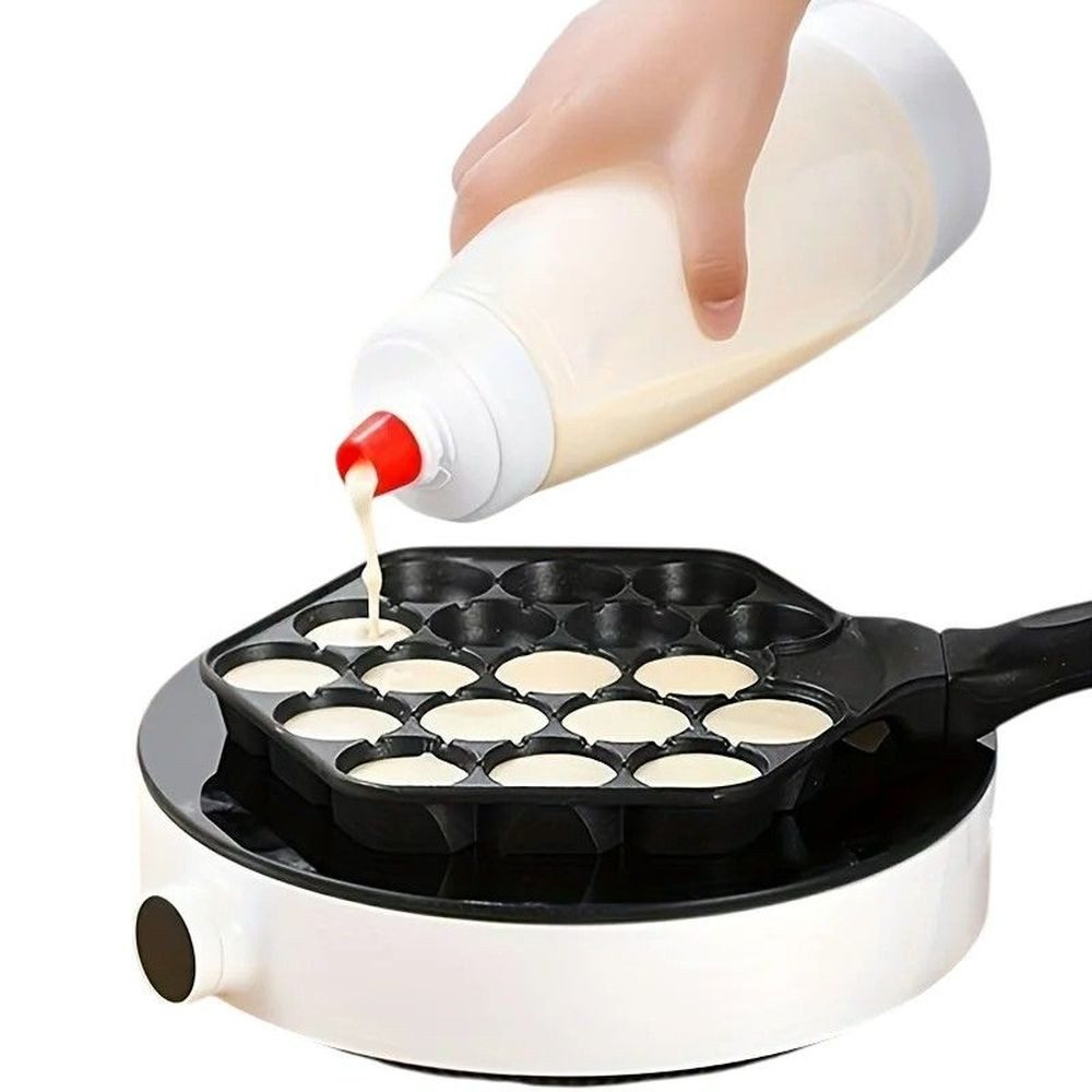 Teigportionierer Pfannkuchenteig Flasche mit Mixerball für Backen Muffins Crepes DE.