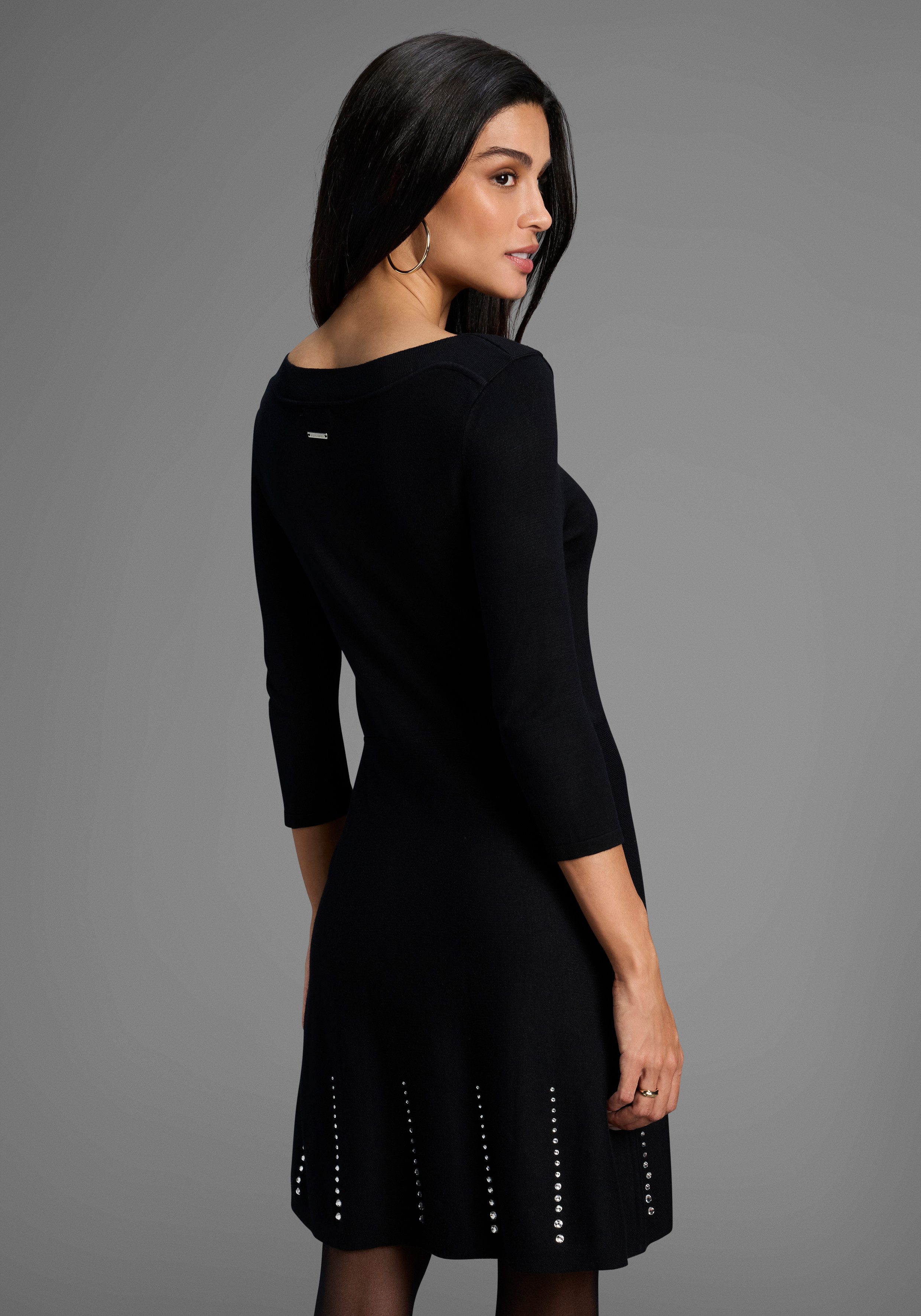 Bruno Banani Strickkleid mit glitzerndem Detail günstig online kaufen