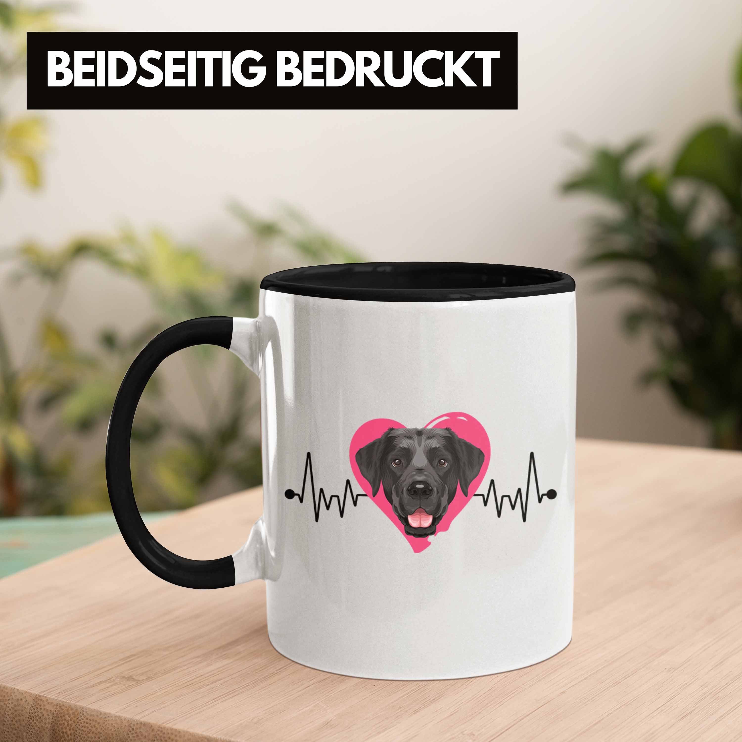 Schwarz Besitzer Spruch Tasse Geschenk Lustiger Herzschl Trendation Labrador Tasse Geschenkidee