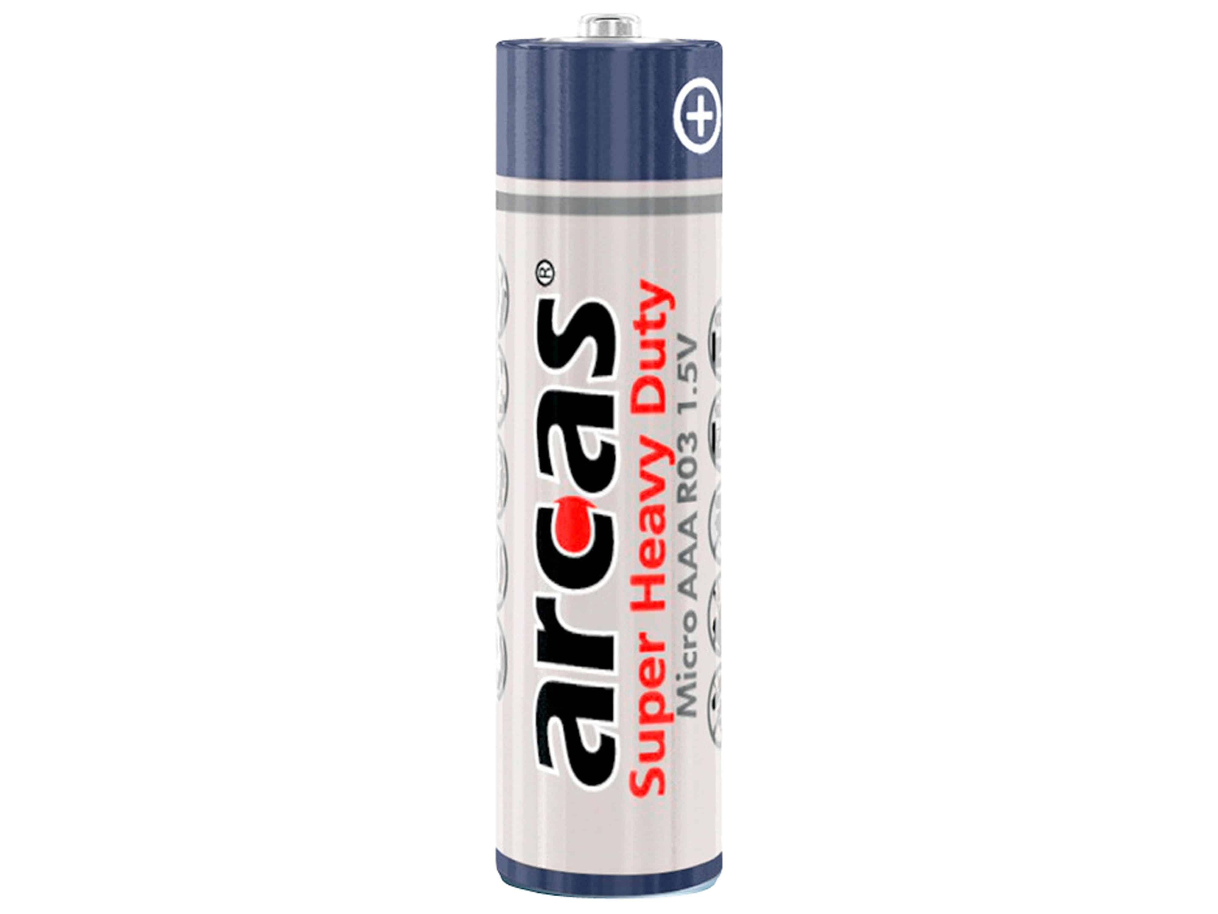 Arcas ARCAS Batterie Zink-Kohle R03, AAA, Micro, 1,5 V Batterie