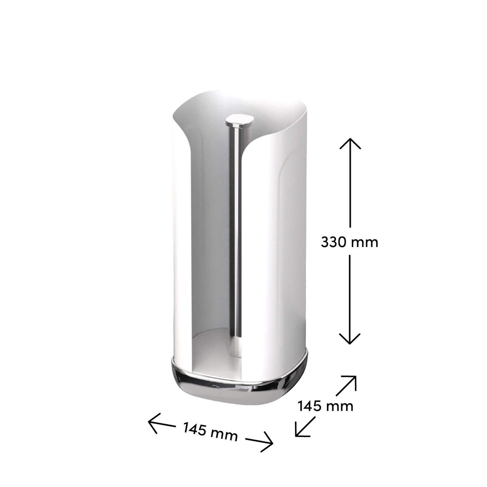 SIEGWERK Küchenrollenhalter SIEGWERK Papierrollenhalter CUBO Pure Snow – Bild 2 von 4