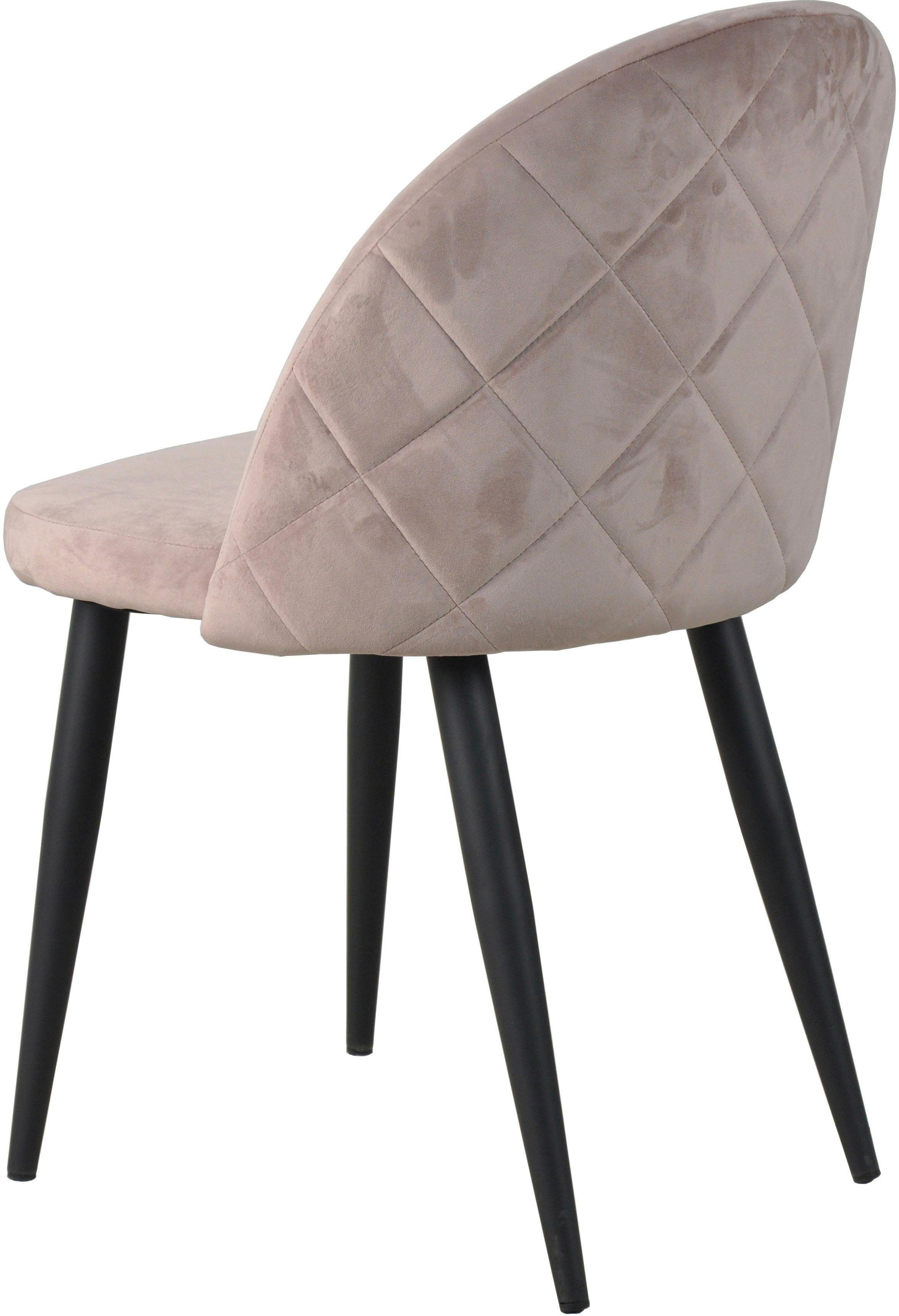 SIT Polsterstuhl Sit&Chairs (Set, 2 St), mit weichem Samtvelours