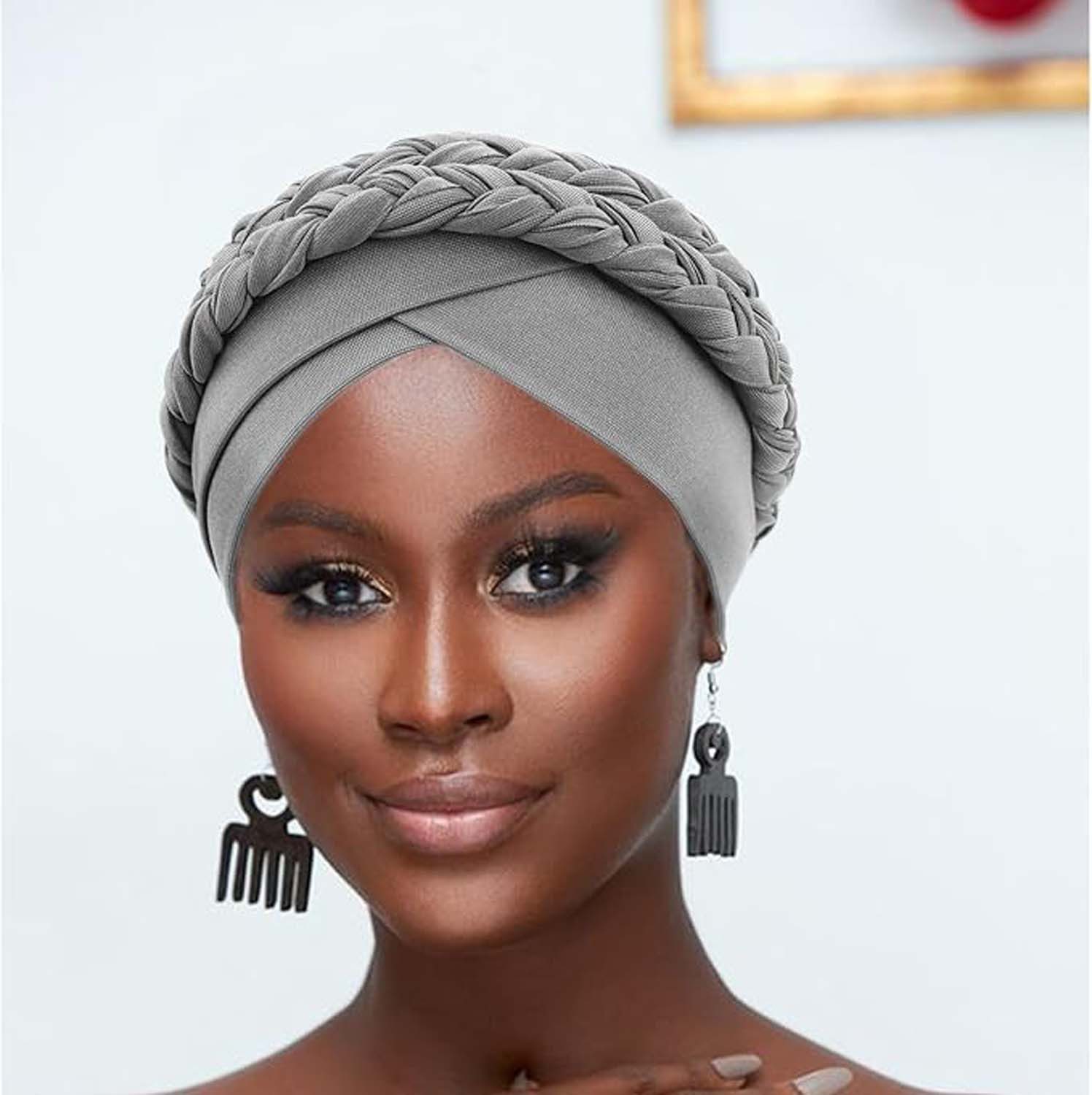 Coonoor Turbanmütze Afrikanischer Damen Geflecht Kopfbedeckung Kopftücher C günstig online kaufen