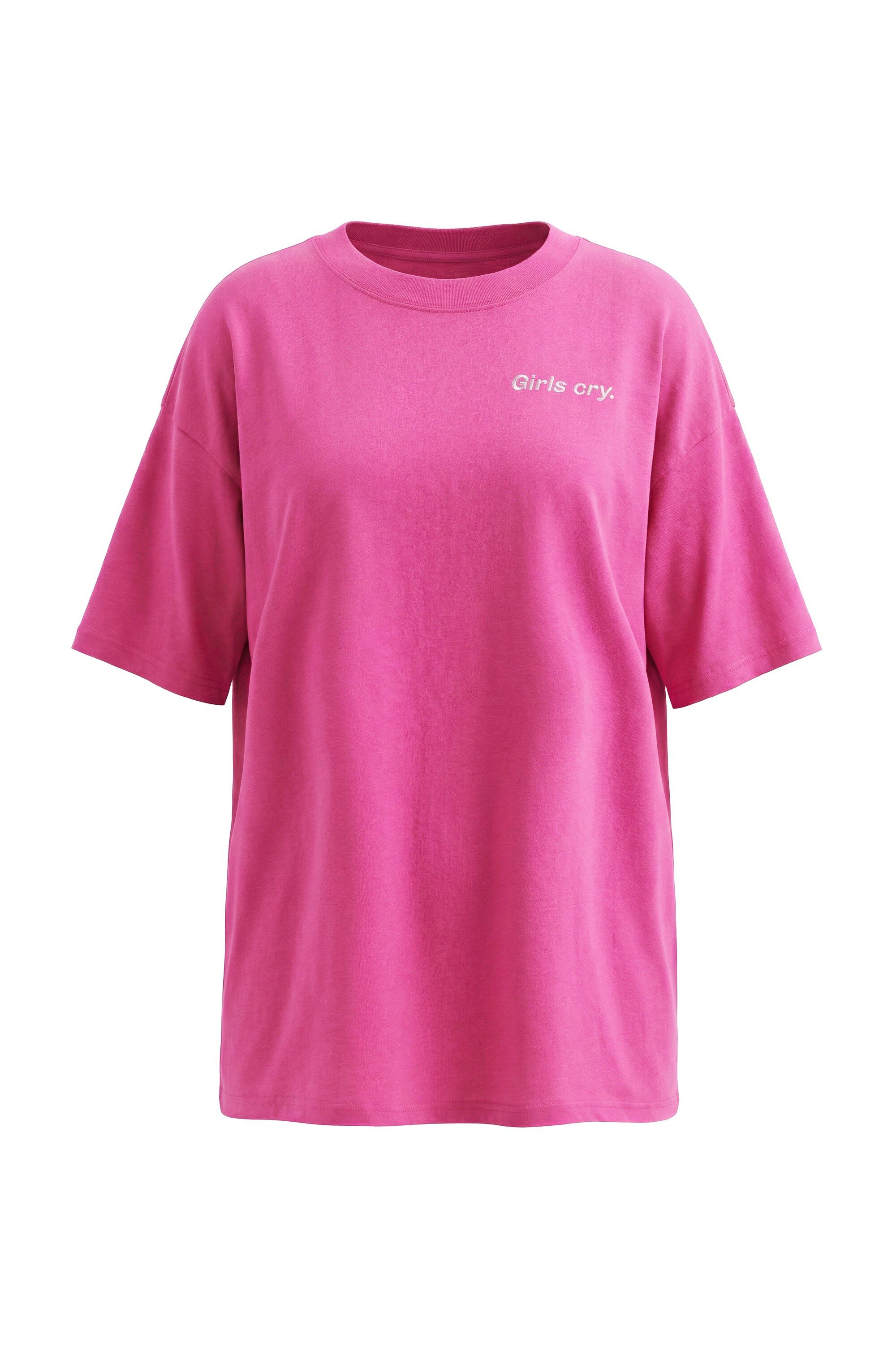 T-Shirt T-Shirt oversized Bogen Writingprint