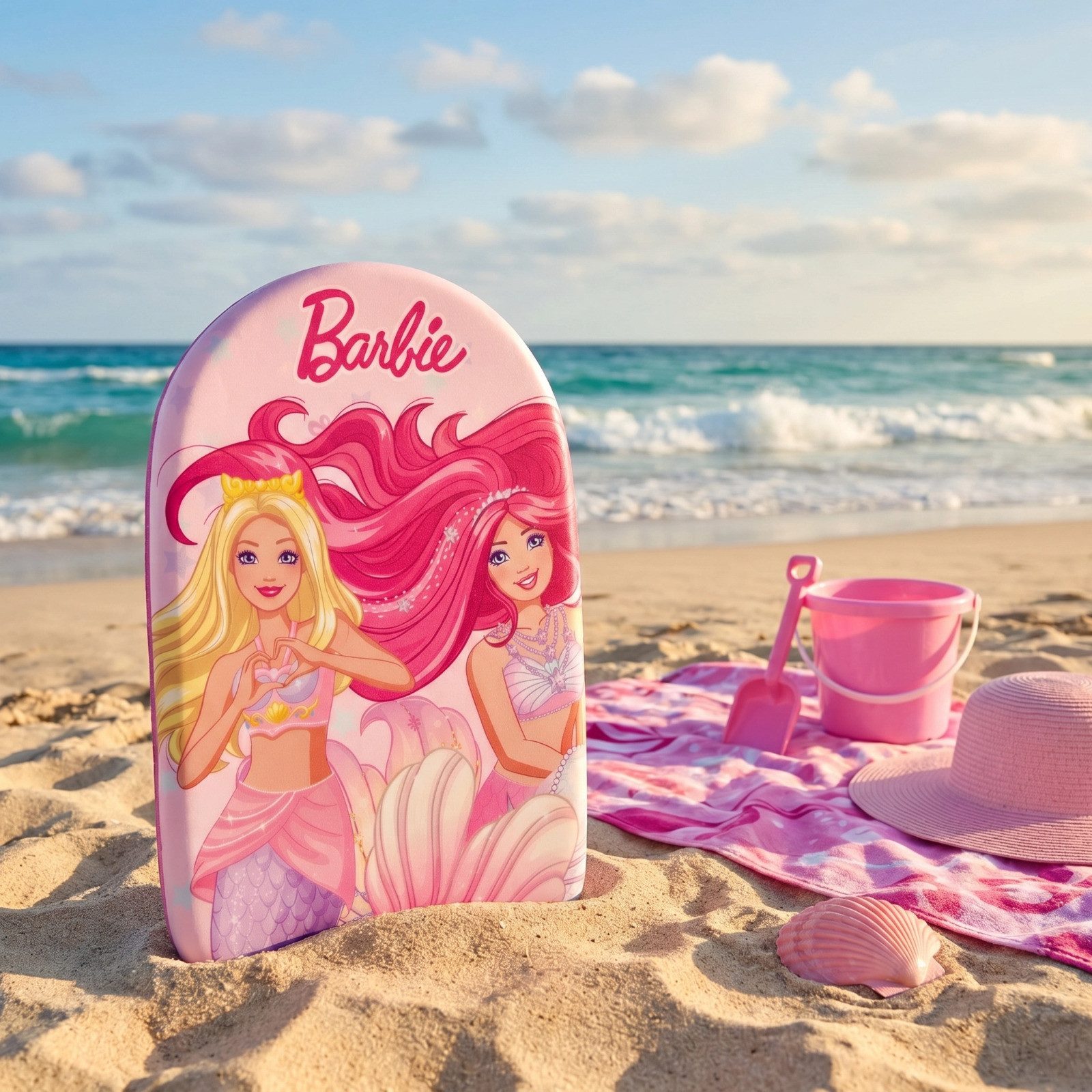 Barbie Schwimmbrett Barbie and Friends Kinder Schwimmboard Schwimmbrett Kickboard 45x30 cm (1-tlg)