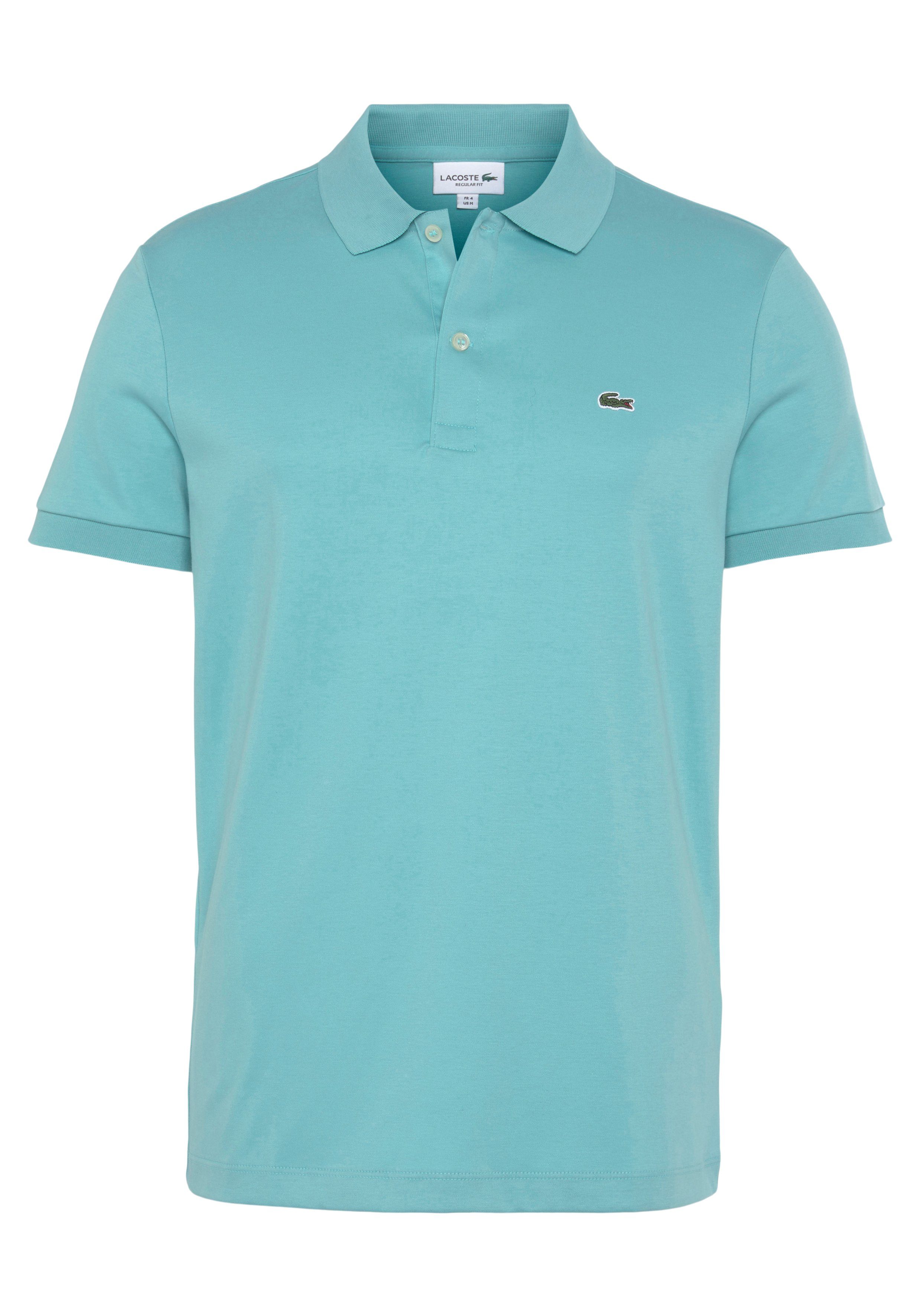 Lacoste Poloshirt Jersey mit klassischer Lacoste-Krokodil Stickerei auf der Brust