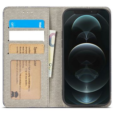 FITSU Handyhülle Handytasche für iPhone 12 Pro Max Hülle 6,7 Zoll, Handyhülle für iPhone 12 Pro Max Schutzhülle, Flip Case mit Kartenfach