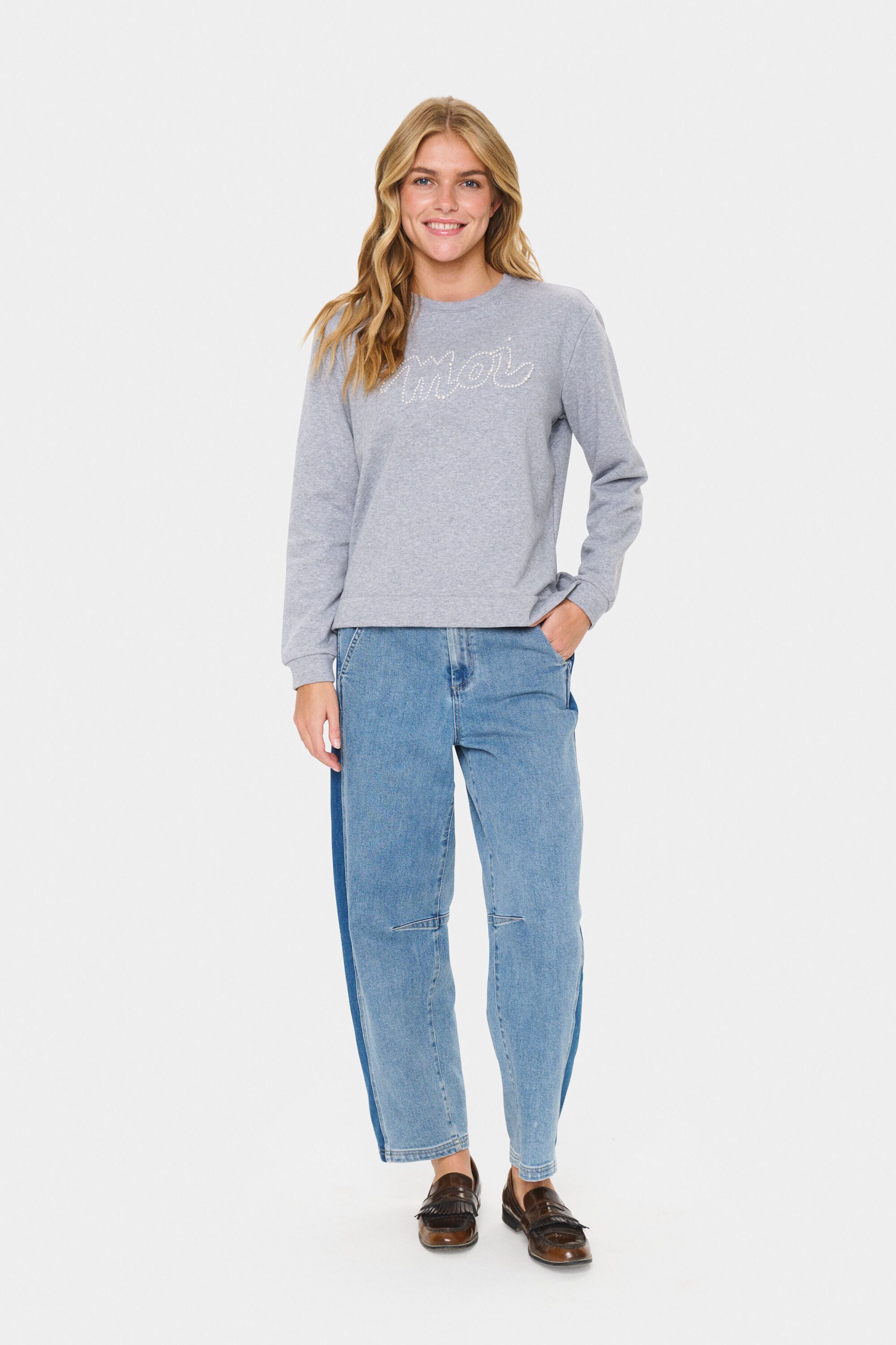 Saint Tropez Strickpullover Sweatshirt MoarrySZ
