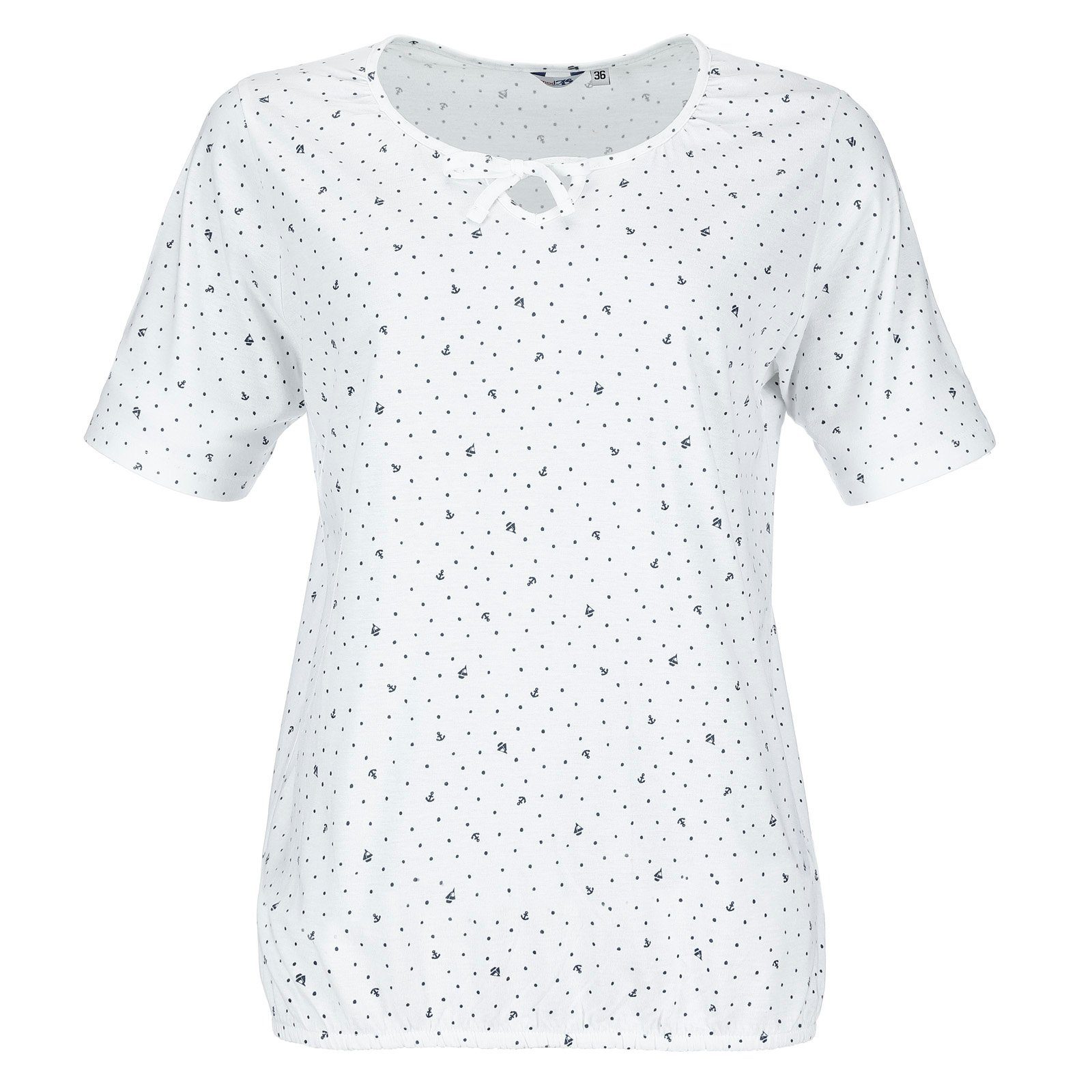 modAS T-Shirt Damen Kurzarm Basic-Shirt Maritim günstig online kaufen