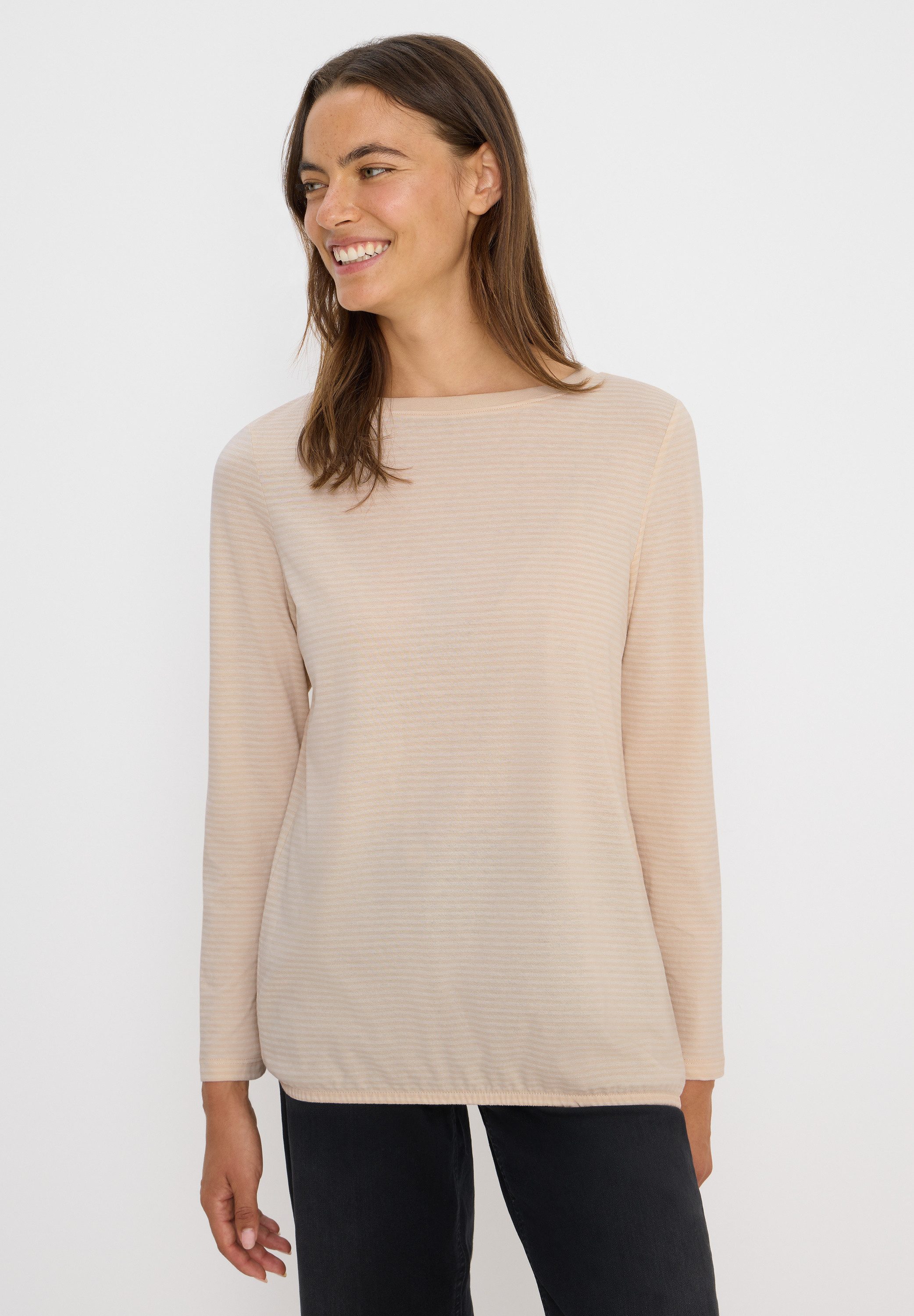 CECIL Langarmshirt im soften Baumwoll-Mix