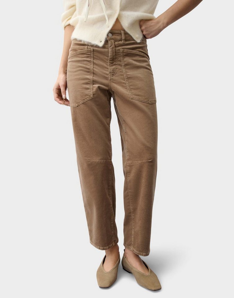 OPUS PANTS Relax-fit-Jeans Melly breeze aus weichem Feincord Ovale Beinform mit samtigem Feincord und Cargotaschen