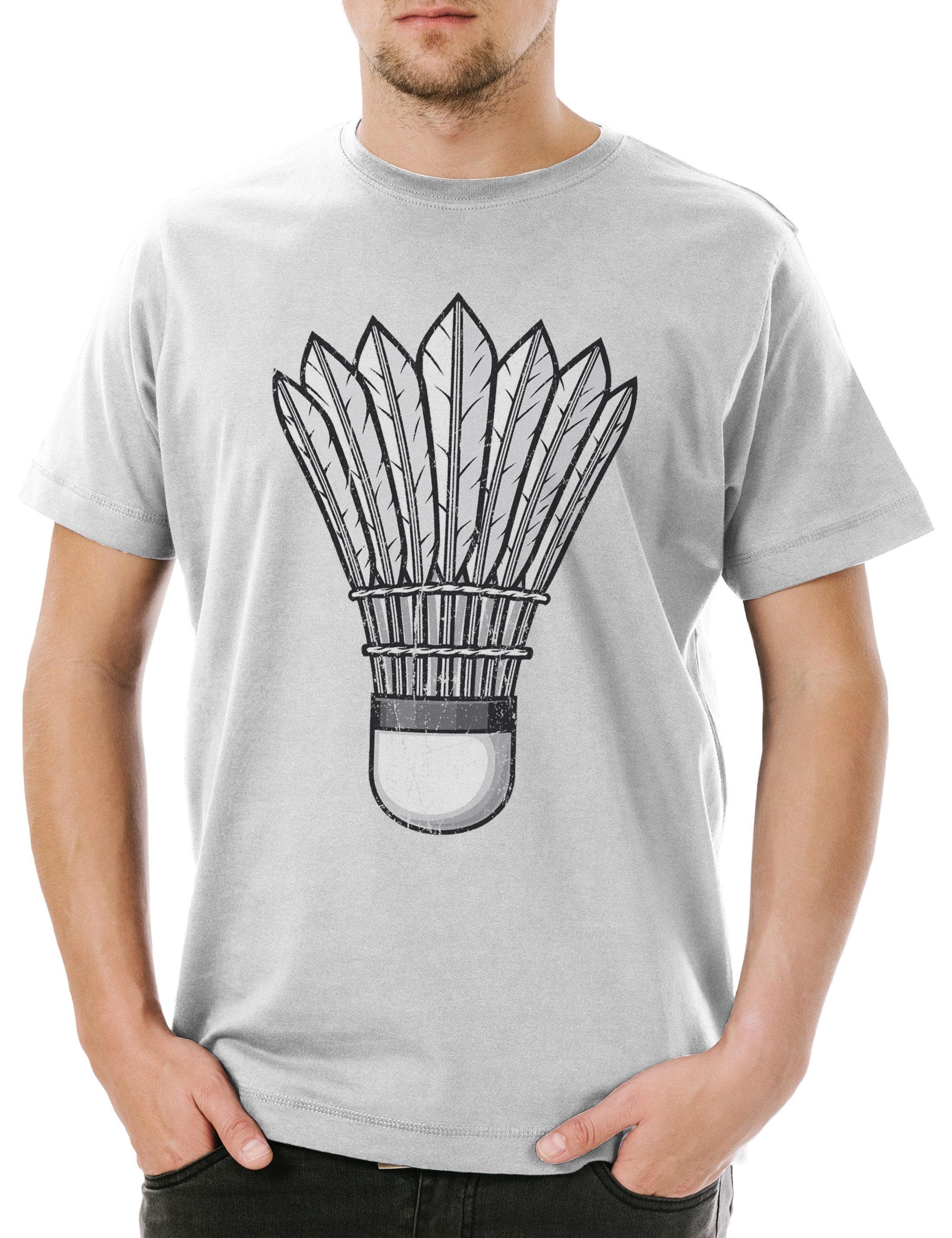 Print-Shirt Badminton Birdie Herren T-Shirt Player Passion Love Addiction Spieler