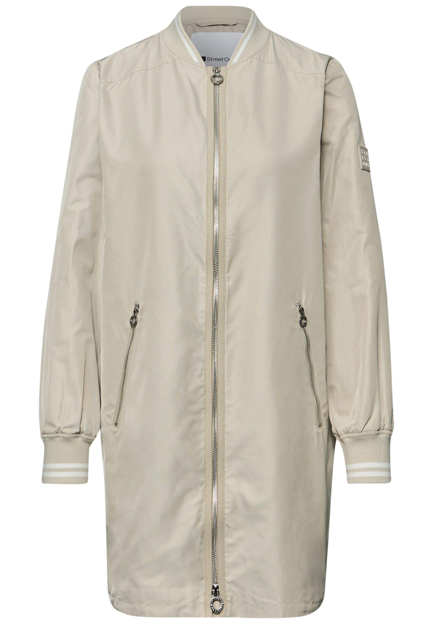 STREET ONE Steppweste Long Bomber Jkt w. College Det günstig online kaufen