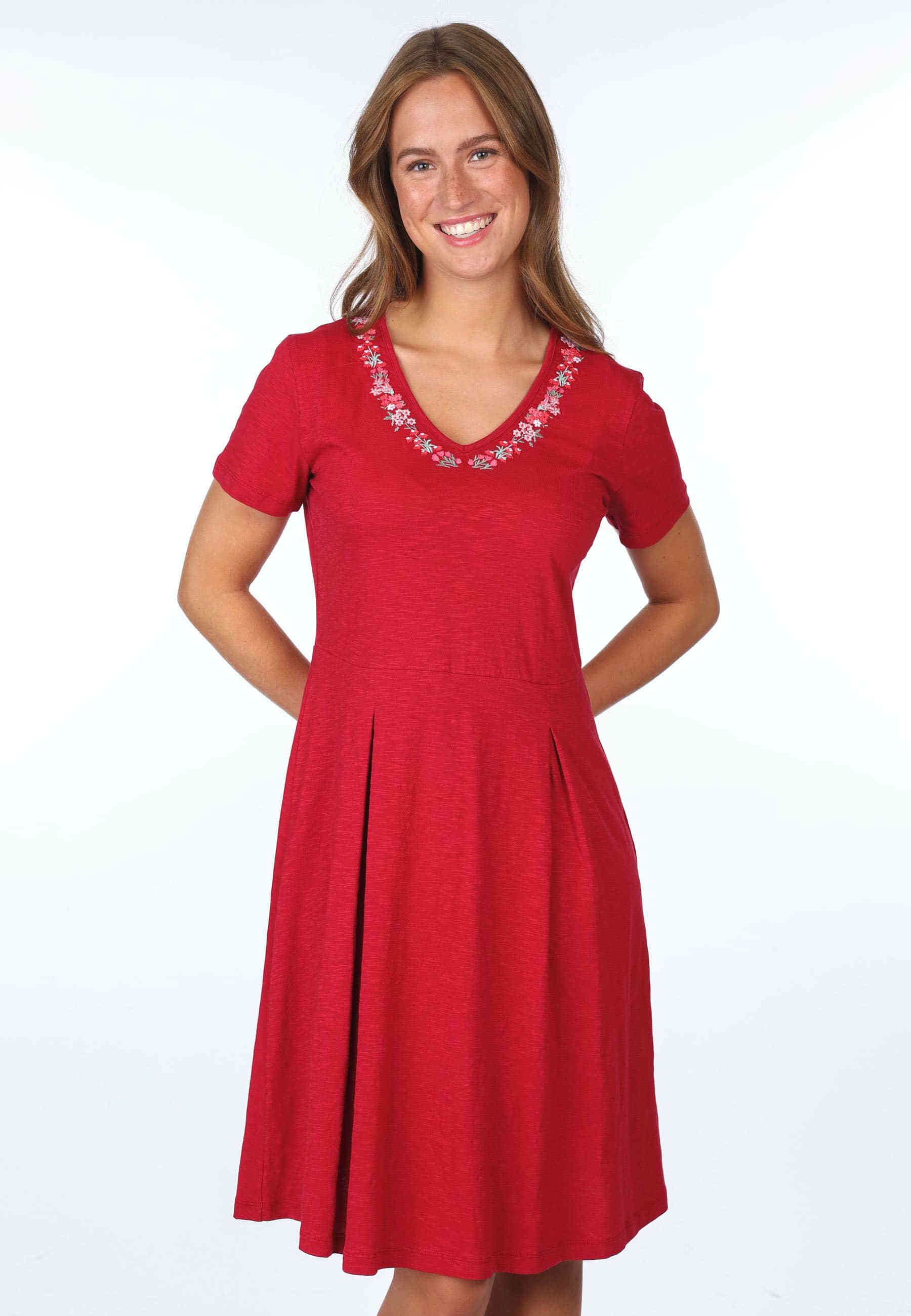 Sorgenfri Sylt Sommerkleid Nelly embro Stickdetails günstig online kaufen