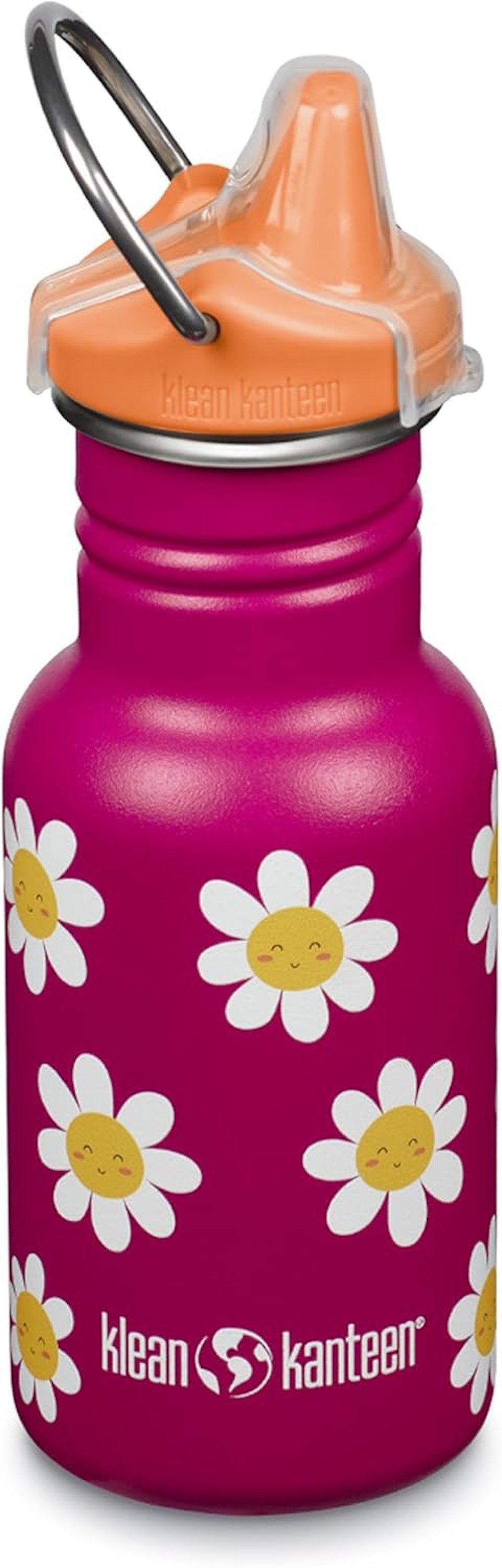 Klean Kanteen Trinkflasche Klean Kanteen Kid Trinkflasche Happy Flowers 355ml Sippy Cap