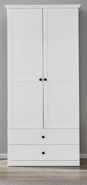 trendteam Garderobenschrank Baxter (Garderobe und Schuhschrank in weiß, 81 x 196 cm) bis zu 7 Fächer