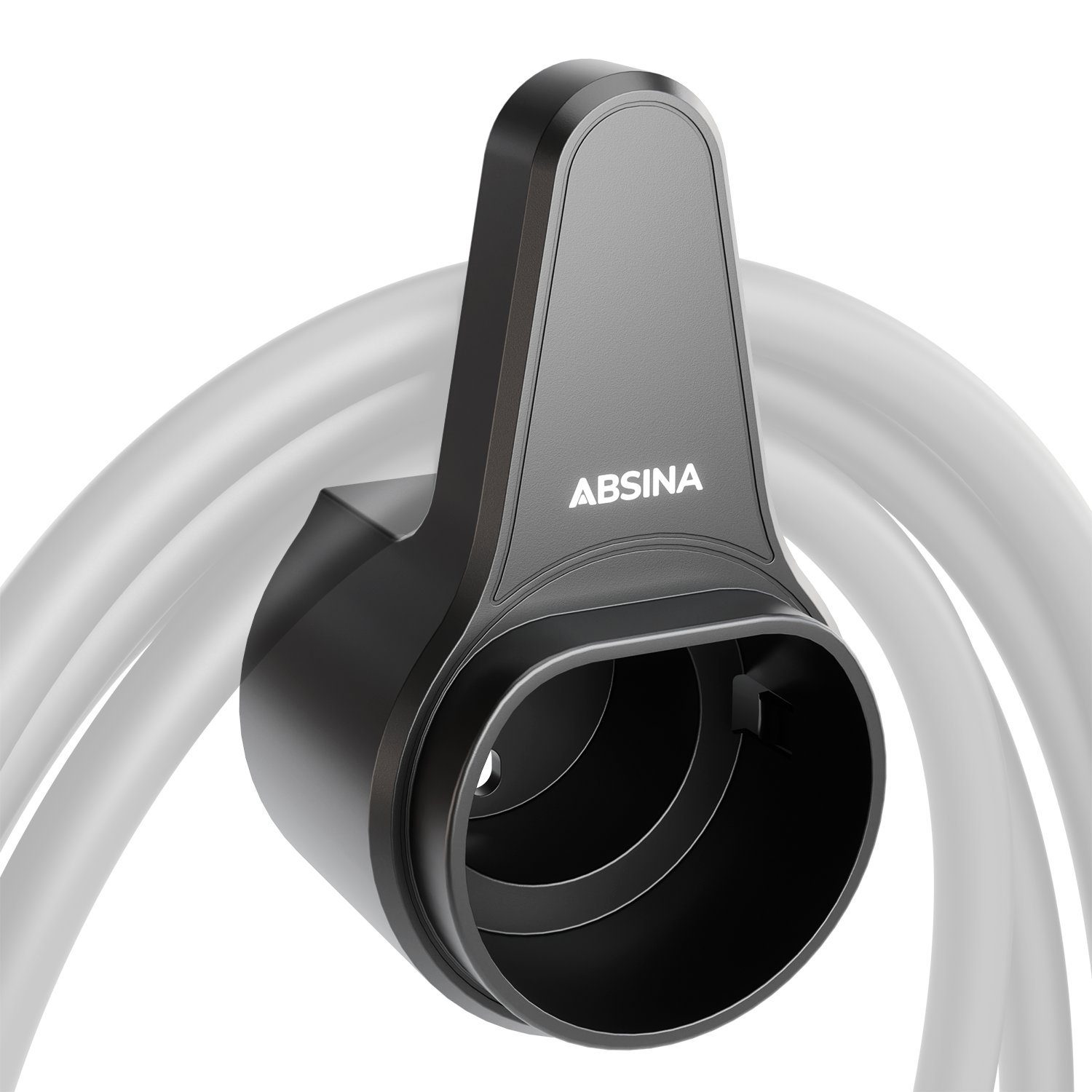 ABSINA Elektroauto-Ladestation-Halterung Ladekabelhalter & Steckerhalter Typ 2 - Typ 2 Wandhalterung