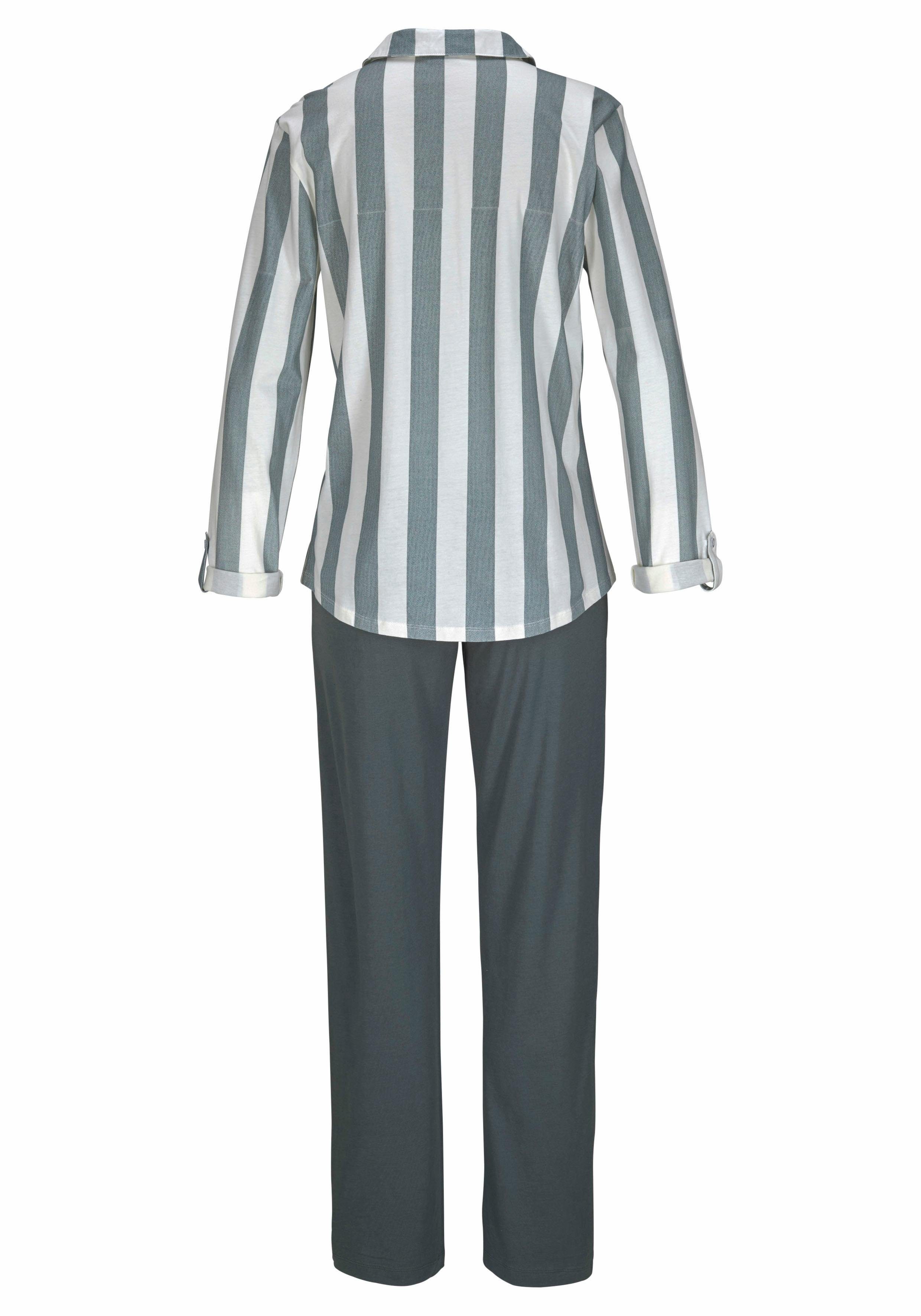 Vivance Dreams by Lascana Pyjama (Set, 2 tlg) im Hemdblusenlook