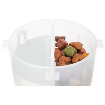 TRIXIE Reisenapf Futter Wasserbehälter Kombi incl. Silikon Faltnapf, Silikon, Maße: 2 × 0,35 l / ø 11 × 23 cm