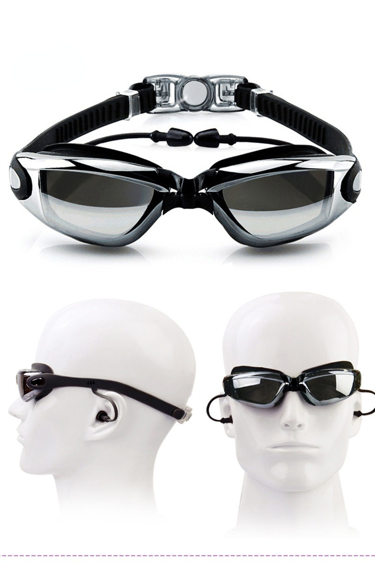 Blusmart Schwimmbrille Schwimmbrille mit kleinem Rahmen, (HD wasserdicht und beschlagfrei, Mit exklusiver Aufbewahrungsbox), Unisex