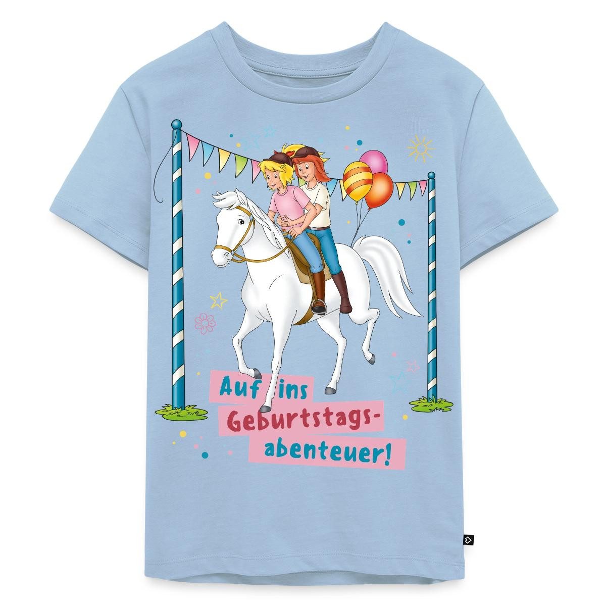 T-Shirt Bibi & Tina Auf Ins Geburtstagsabenteuer Geburtstag Kinder Premium T-S