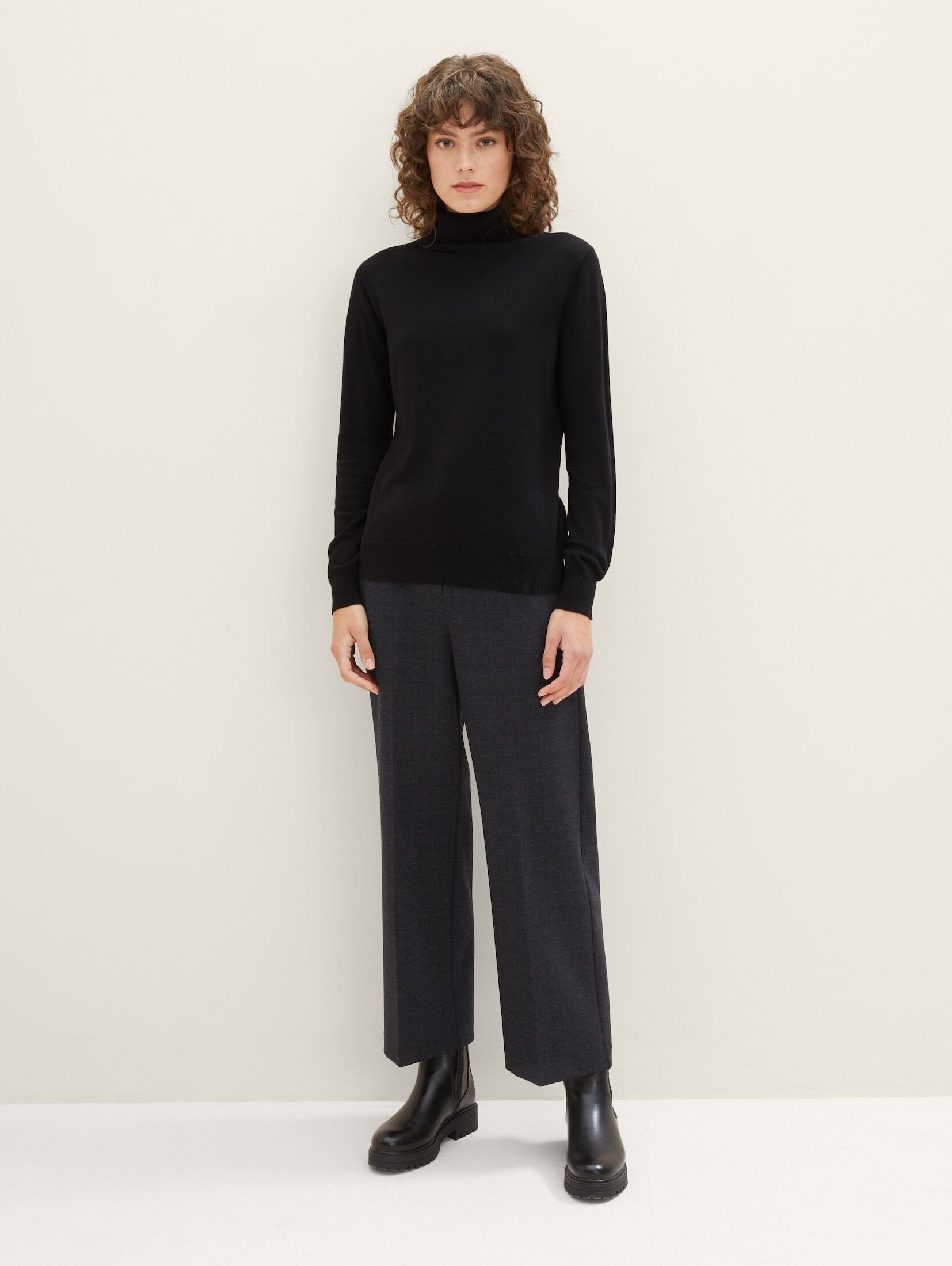 TOM TAILOR Culotte Cropped Mia Straight Hose