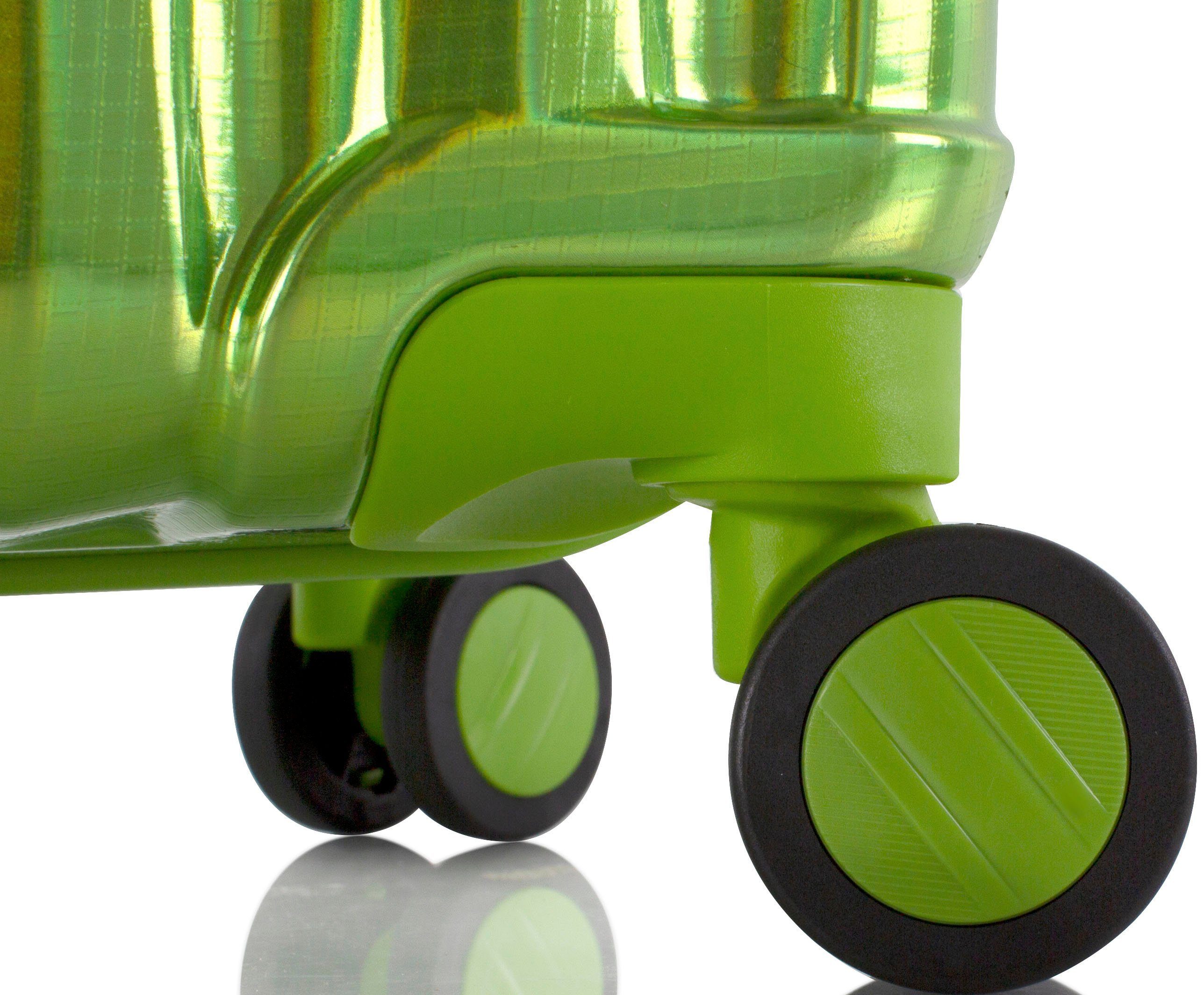 Hartschalen-Trolley green 76 cm, 4 Heys Rollen Astro,
