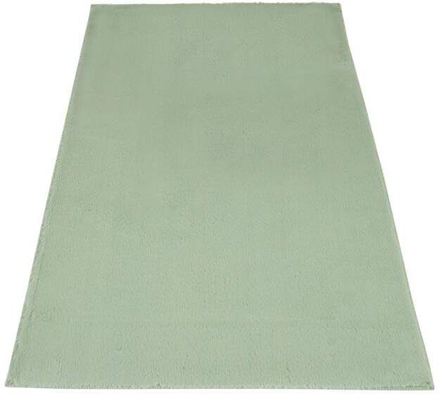 Haptik, Badematte Badezimmerteppich, strapazierfähig, Carpet City, waschbar Polyester, 14 beschichtet, mm, Topia Höhe Kaninchen jade/grün rutschhemmend Mats, Polyester, Badteppich rechteckig, uni Hochflor,