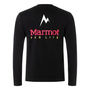 Marmot Langarmshirt For Life Long-Sleeve T-Shirt mit Marken-Logo